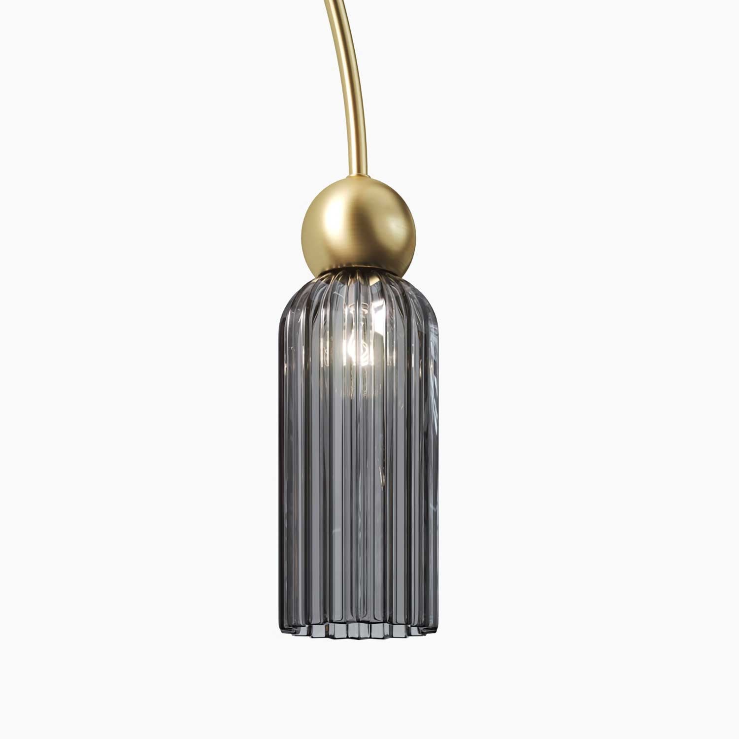 Antic - Chic design chandelier in art deco glass for kitchen