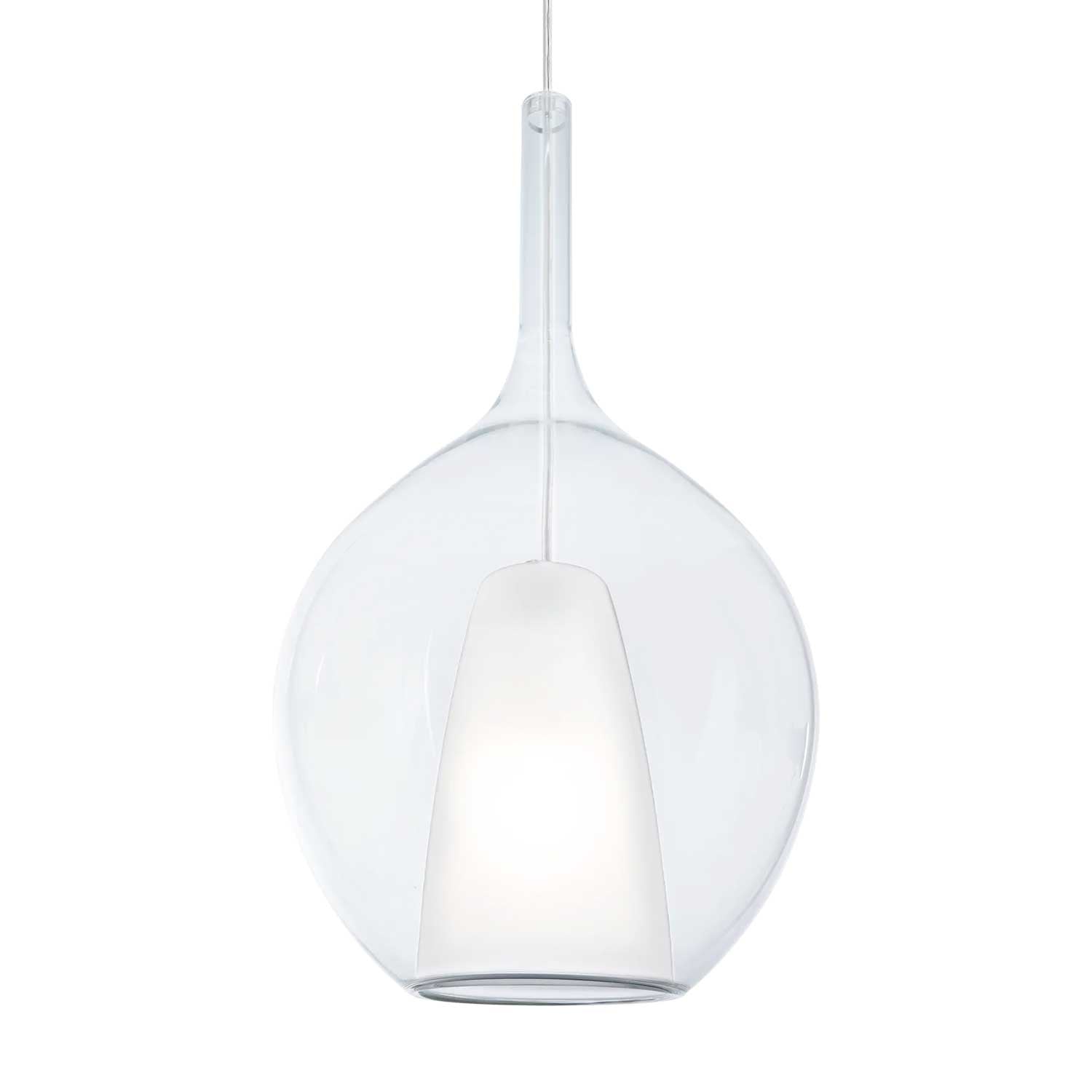 Kalique 2 - Lampadario moderno in vetro colorato design