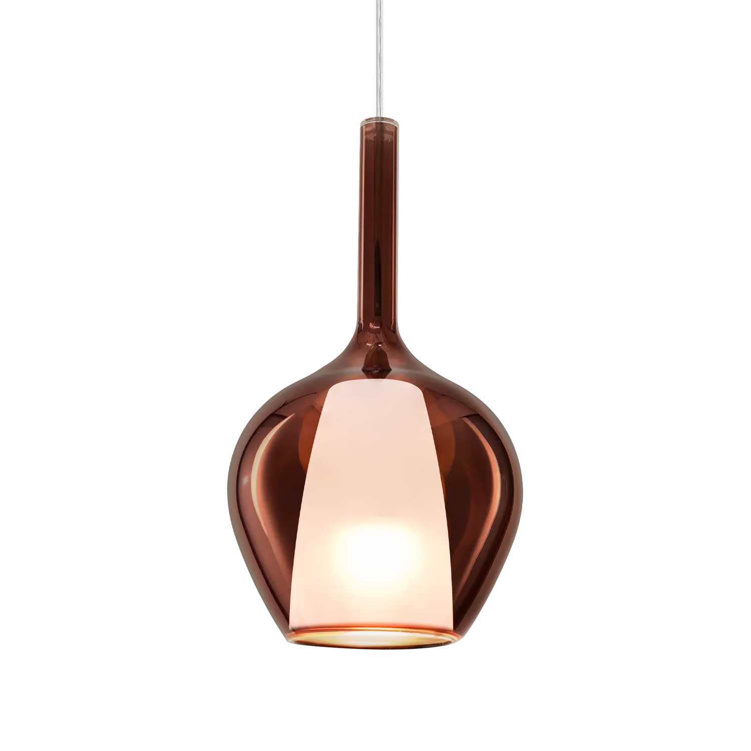 Kalique 1 - Suspension moderne en verre colorée design
