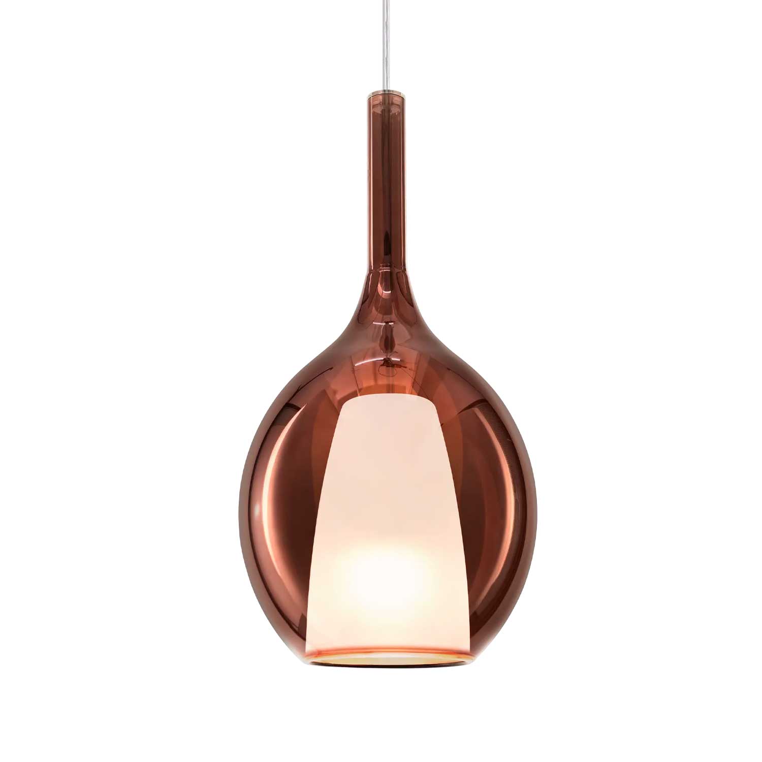 Kalique 2 - Lustre moderne en verre colorée design