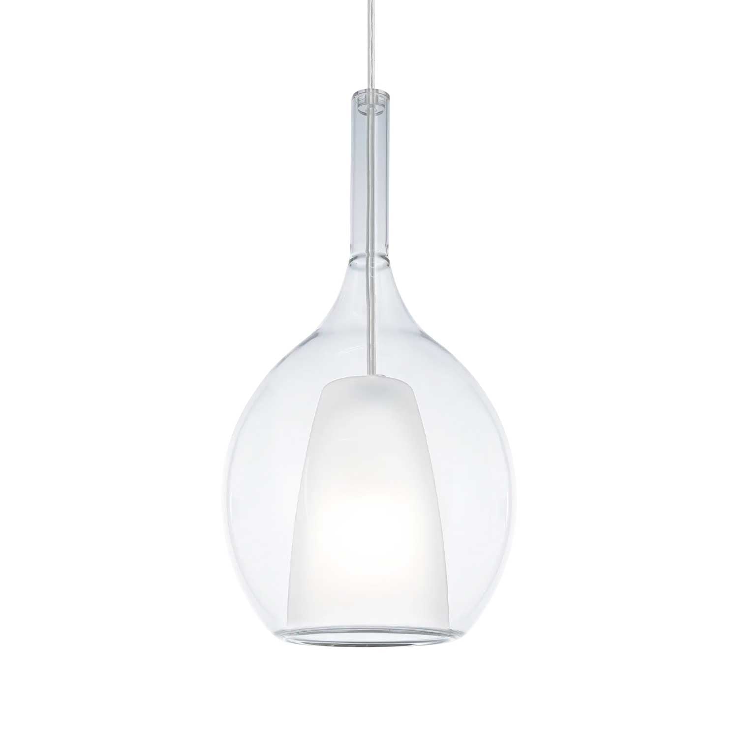 Kalique 2 - Lampadario moderno in vetro colorato design