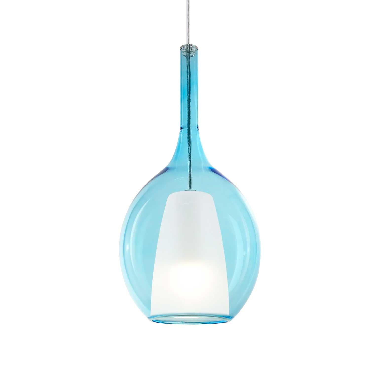 Kalique 2 - Lampadario moderno in vetro colorato design