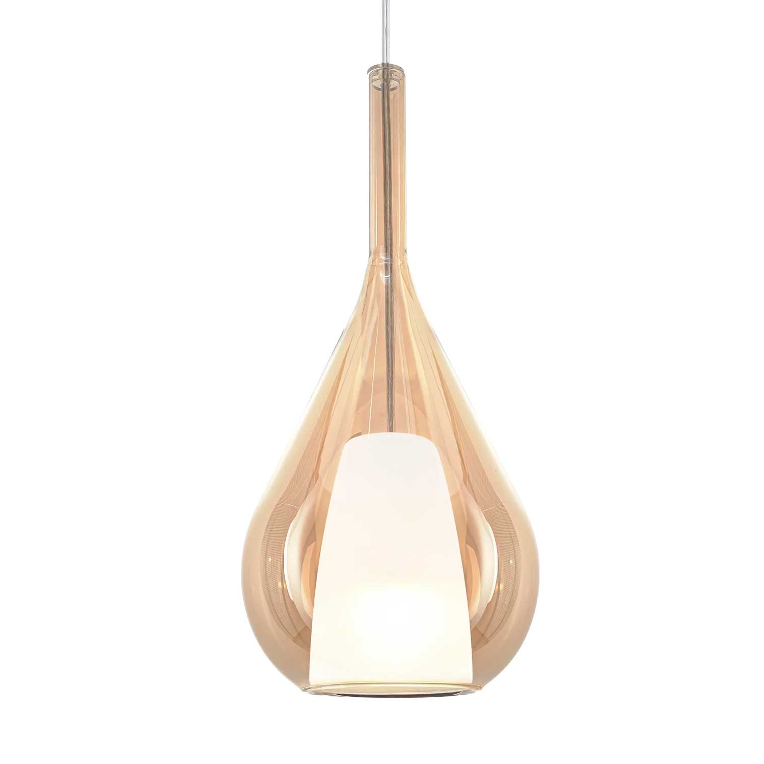 Kalique 3 - Modern pendant light in designer glass