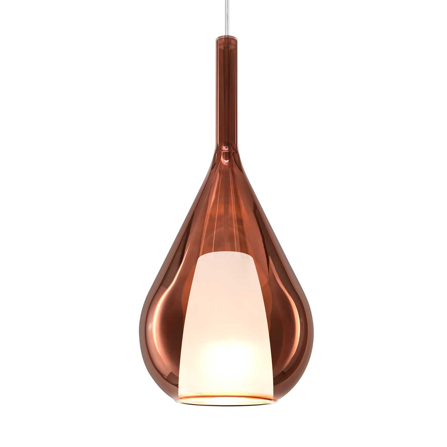 Kalique 3 - Modern pendant light in designer glass