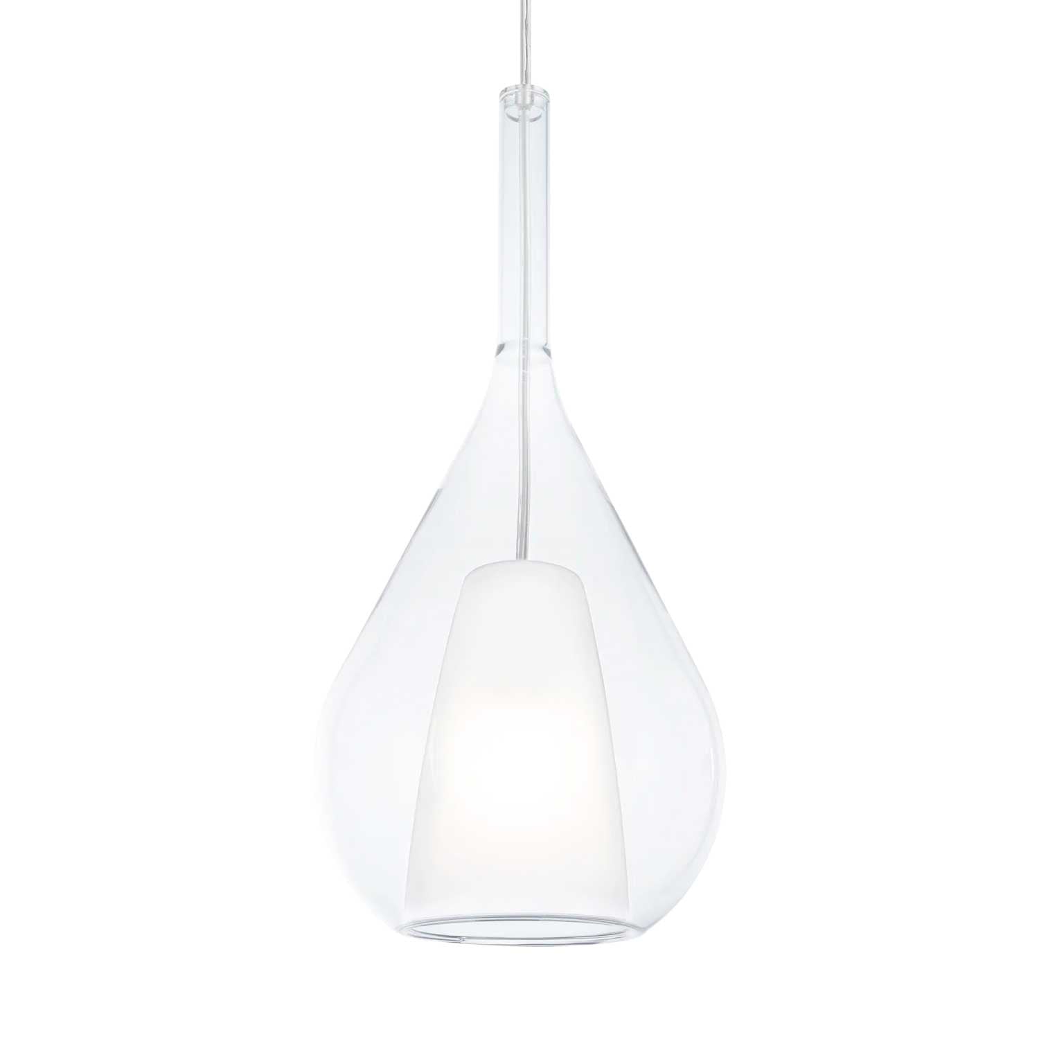 Kalique 3 - Modern pendant light in designer glass