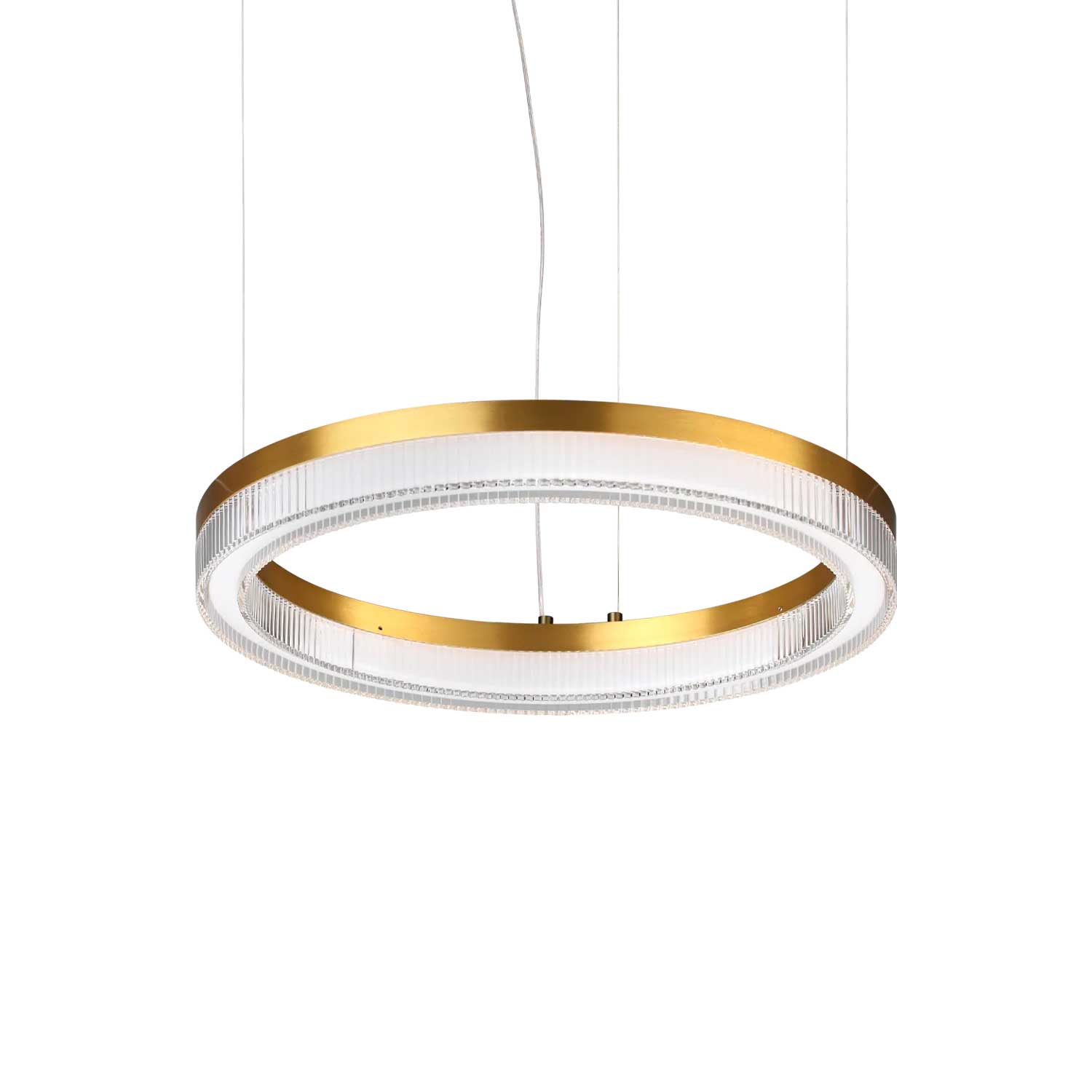 CROWN - Suspension anneau luxueux et chic doré