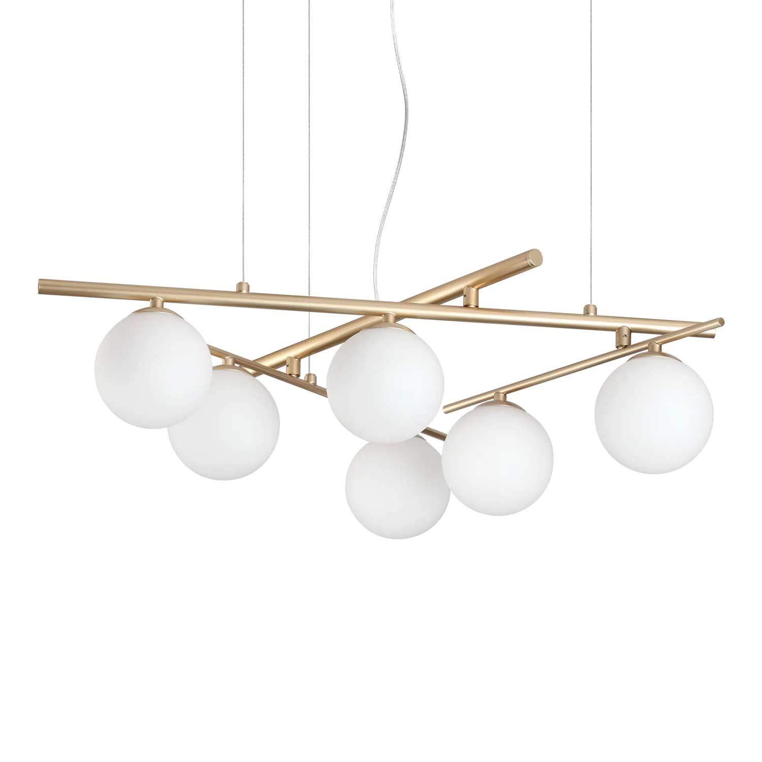 Atlas - Moderne Hängeleuchte mit Glaskugeln für das Wohnzimmer