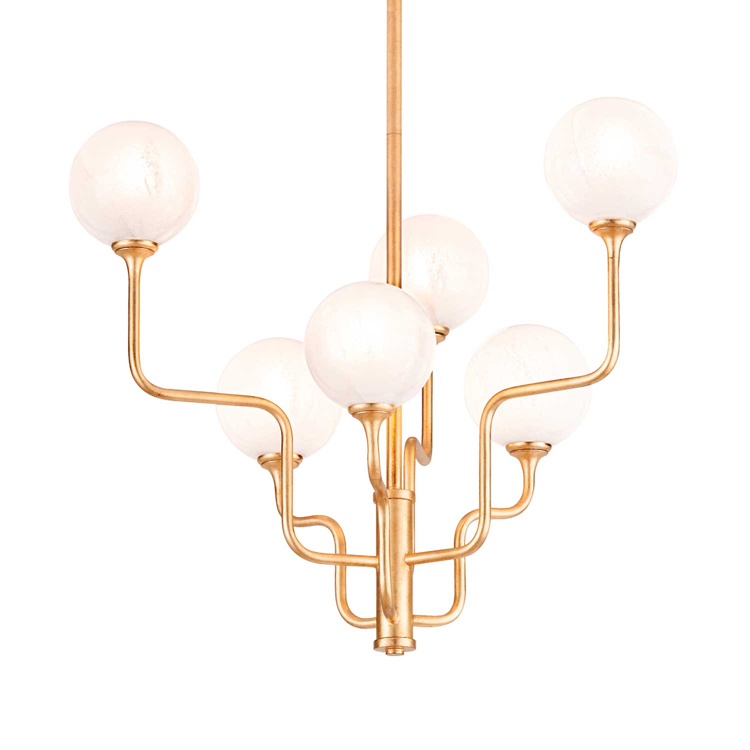Onyx - Lustre doré design en forme de branches pour salon