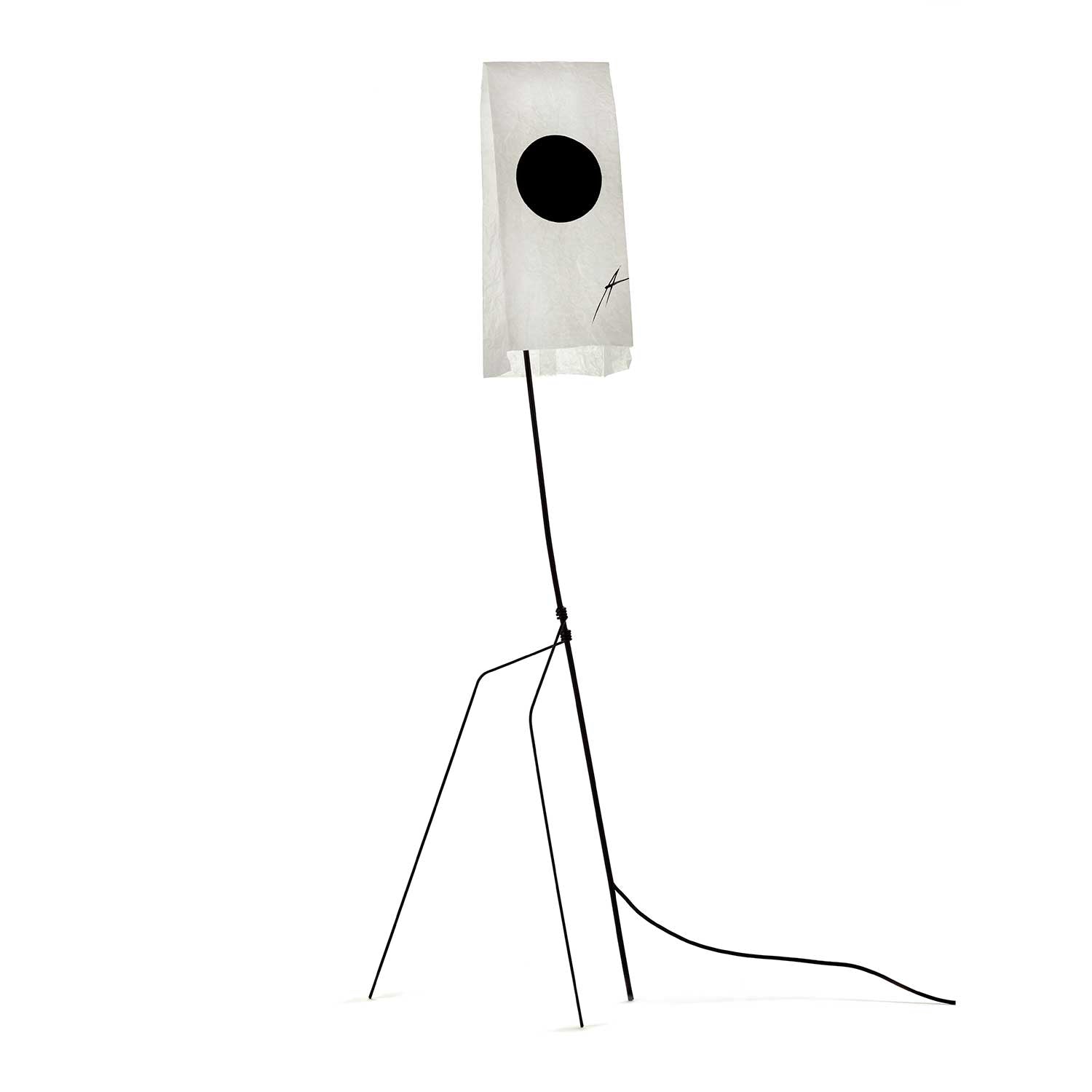 Eo - Lampe à poser LED en métal et papier, style minimaliste