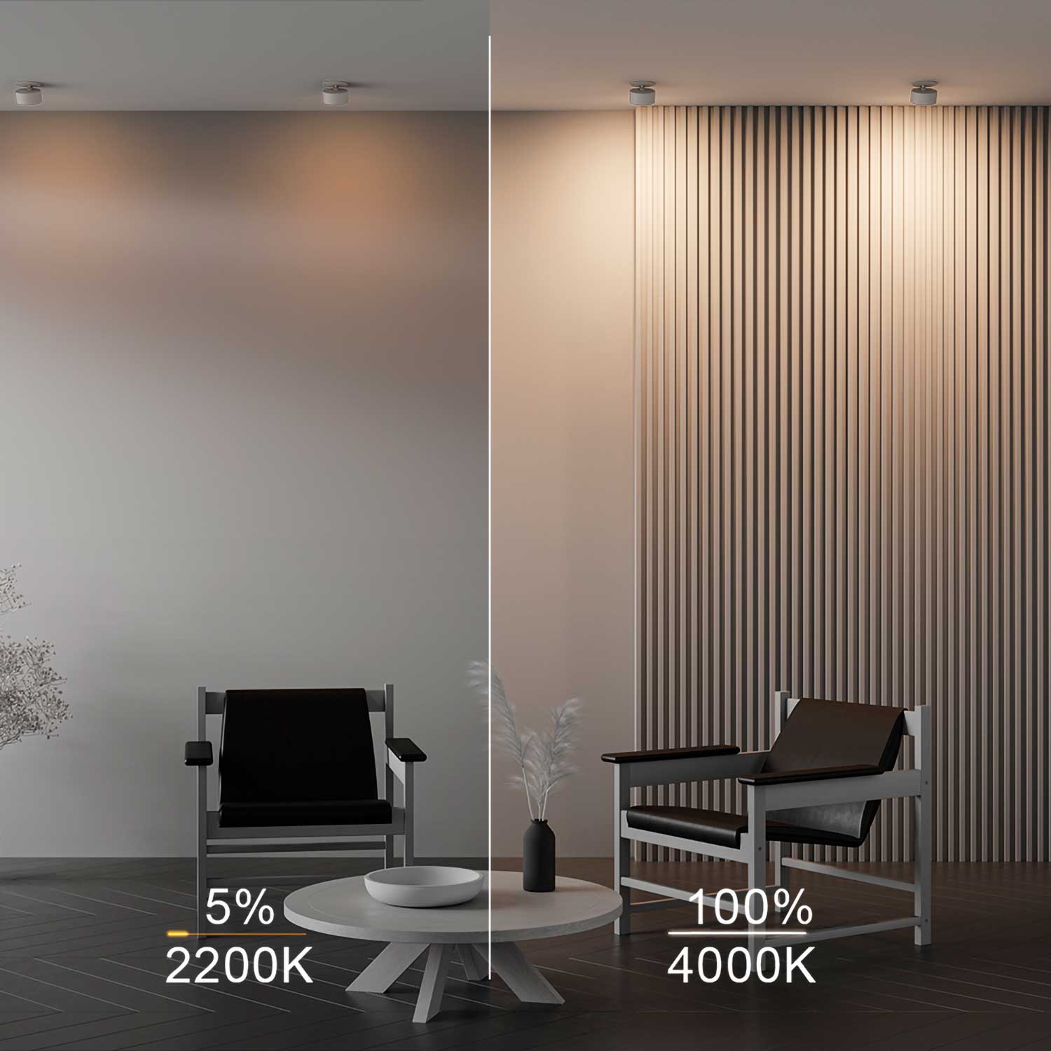 Onda - LED-Spot als moderne, drehbare Design-Wandleuchte