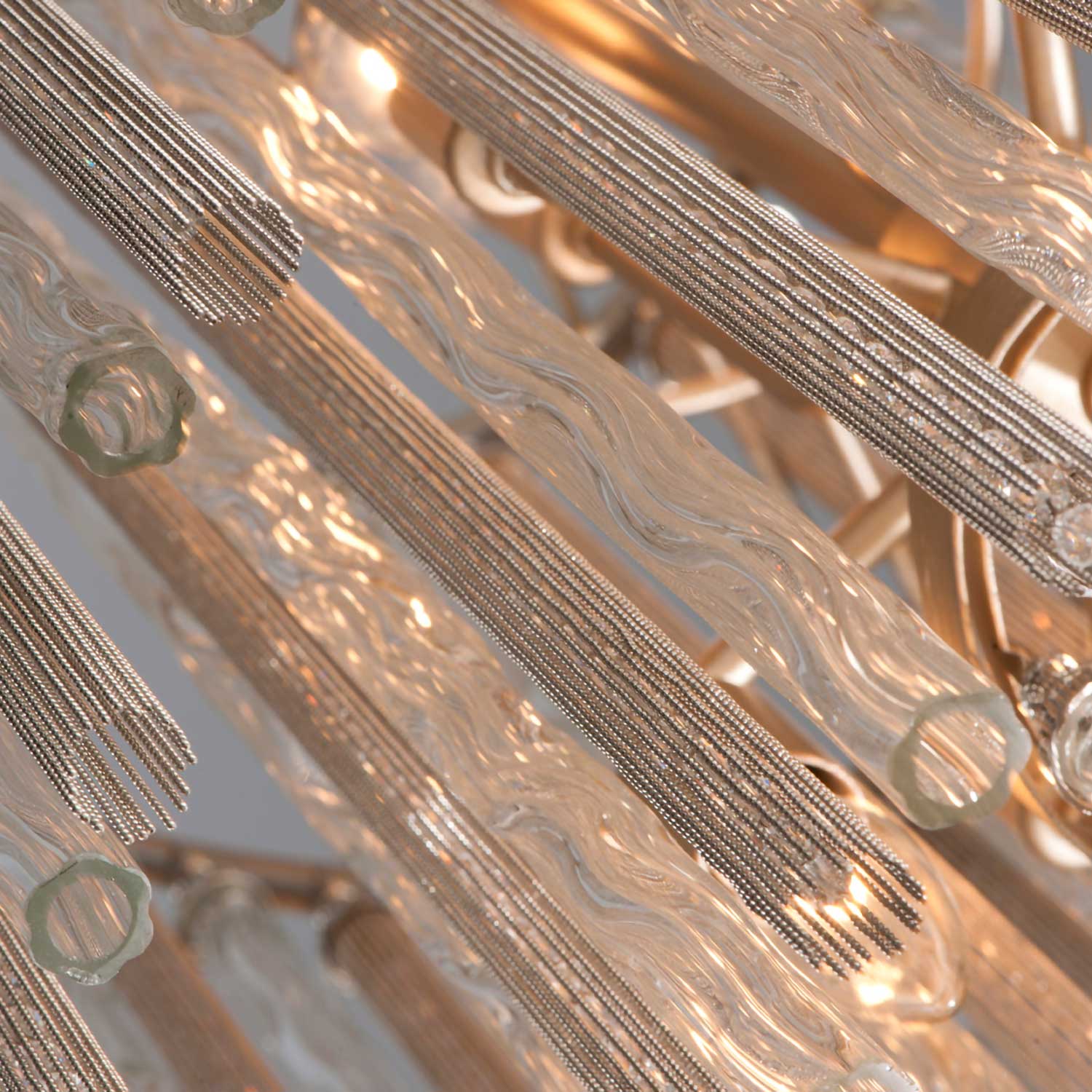 Химера - роскошная люстра XXL с подвесками для гостиной