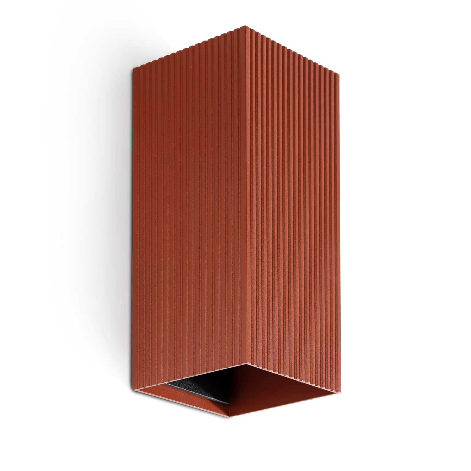 Moon - Indoor wall sconce in fluted steel