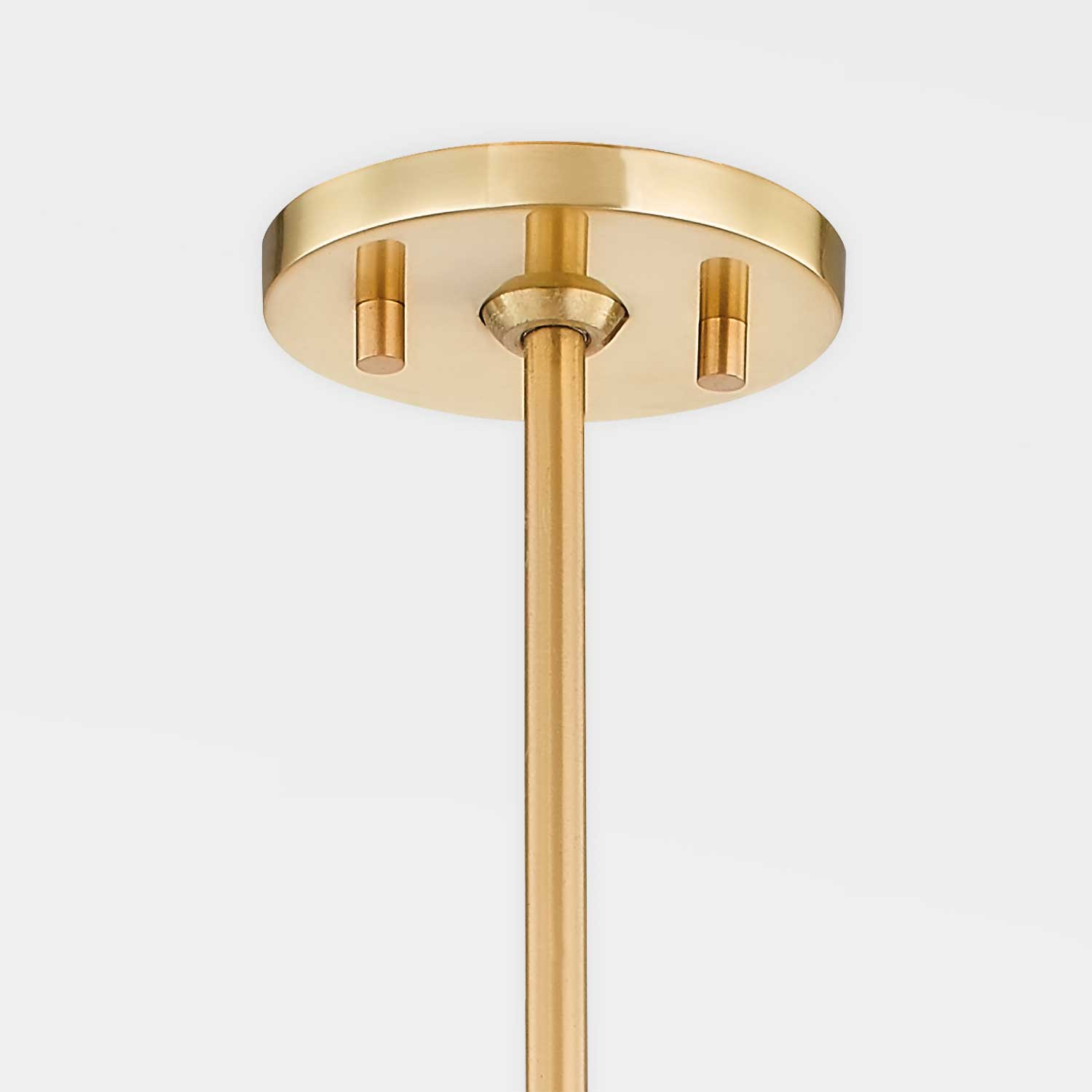 Alana - Sospensione lino e ottone dorato design vintage