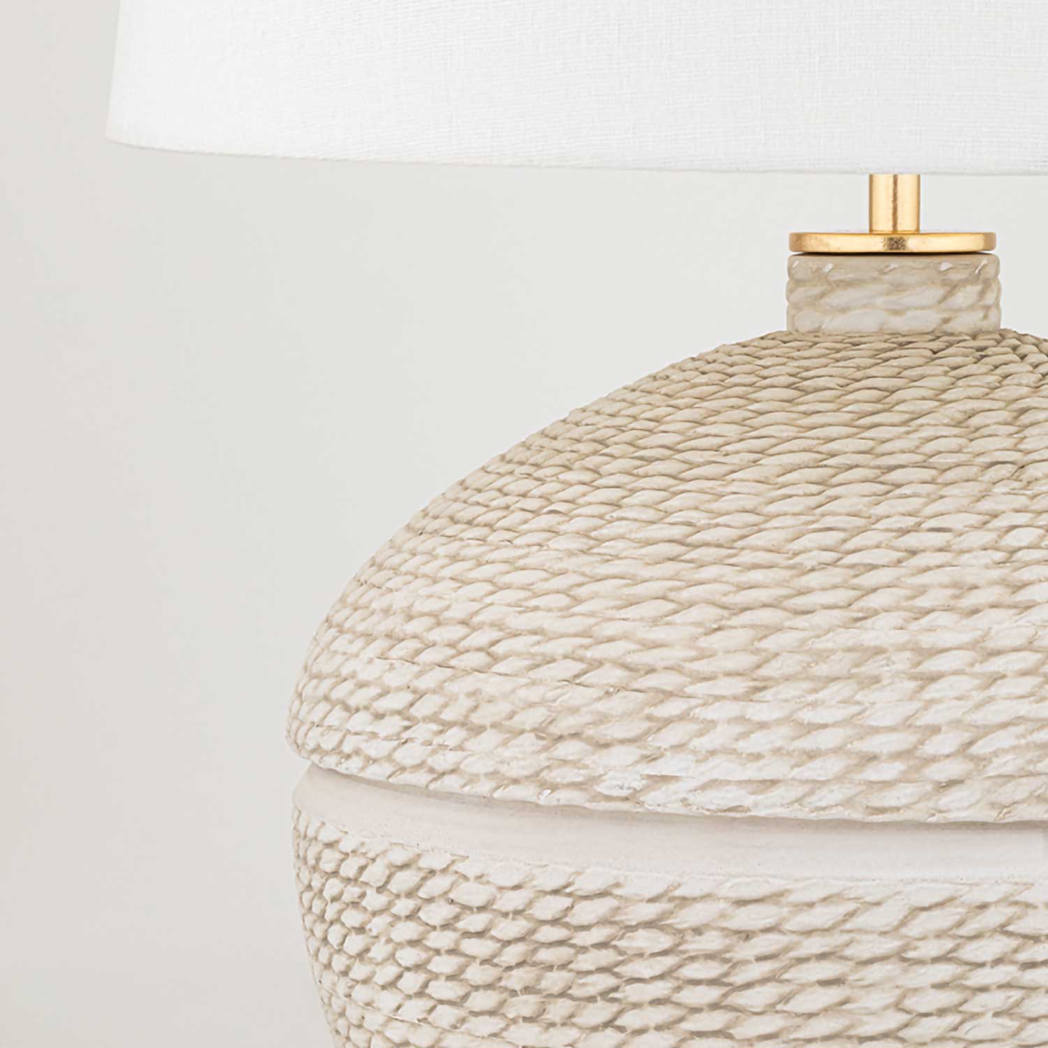 Katonah - Lampe de chevet sur pied ethnique en céramique