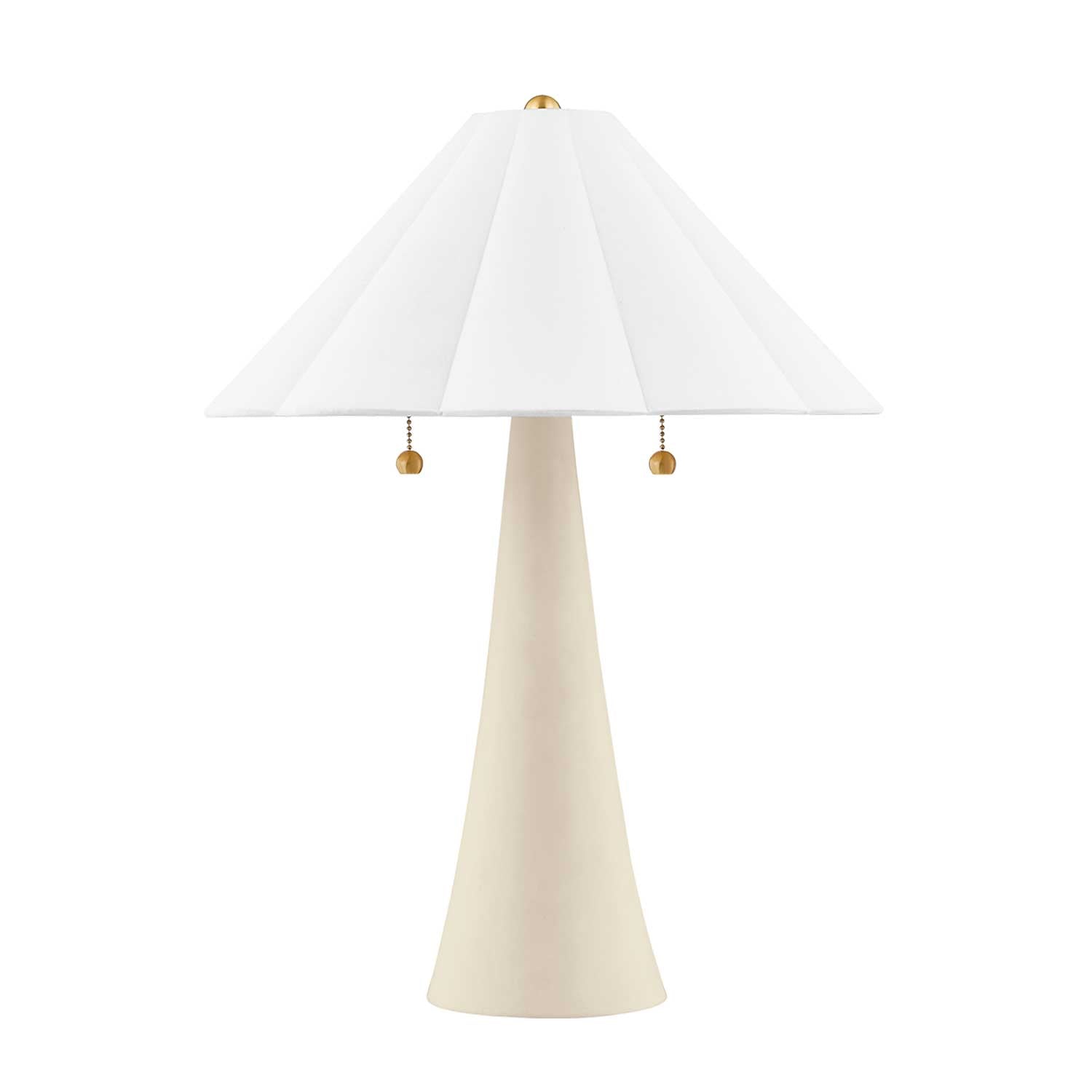 Alana - Ceramic and linen design living room lamp