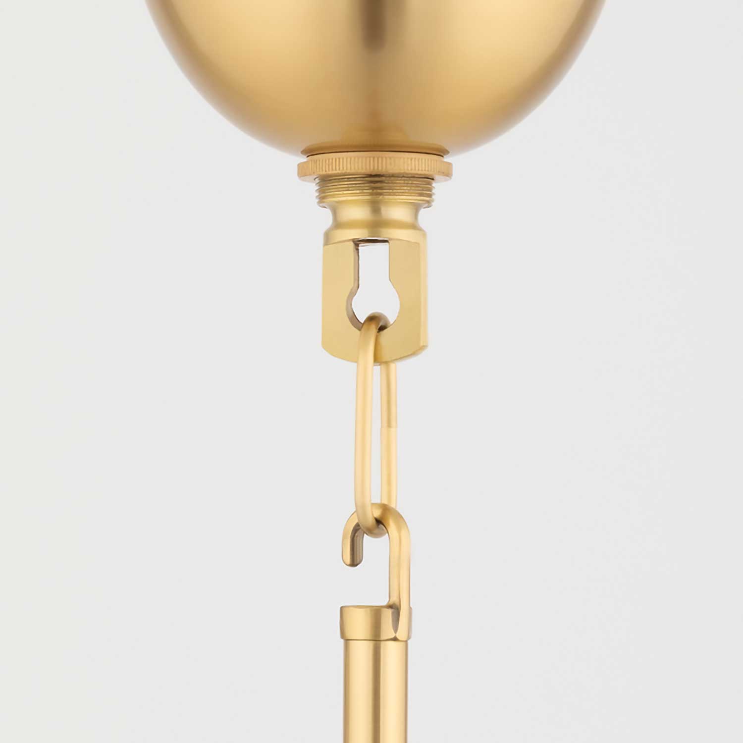 Harlem - Großer goldener Messing-Kronleuchter für modernes Wohnzimmer