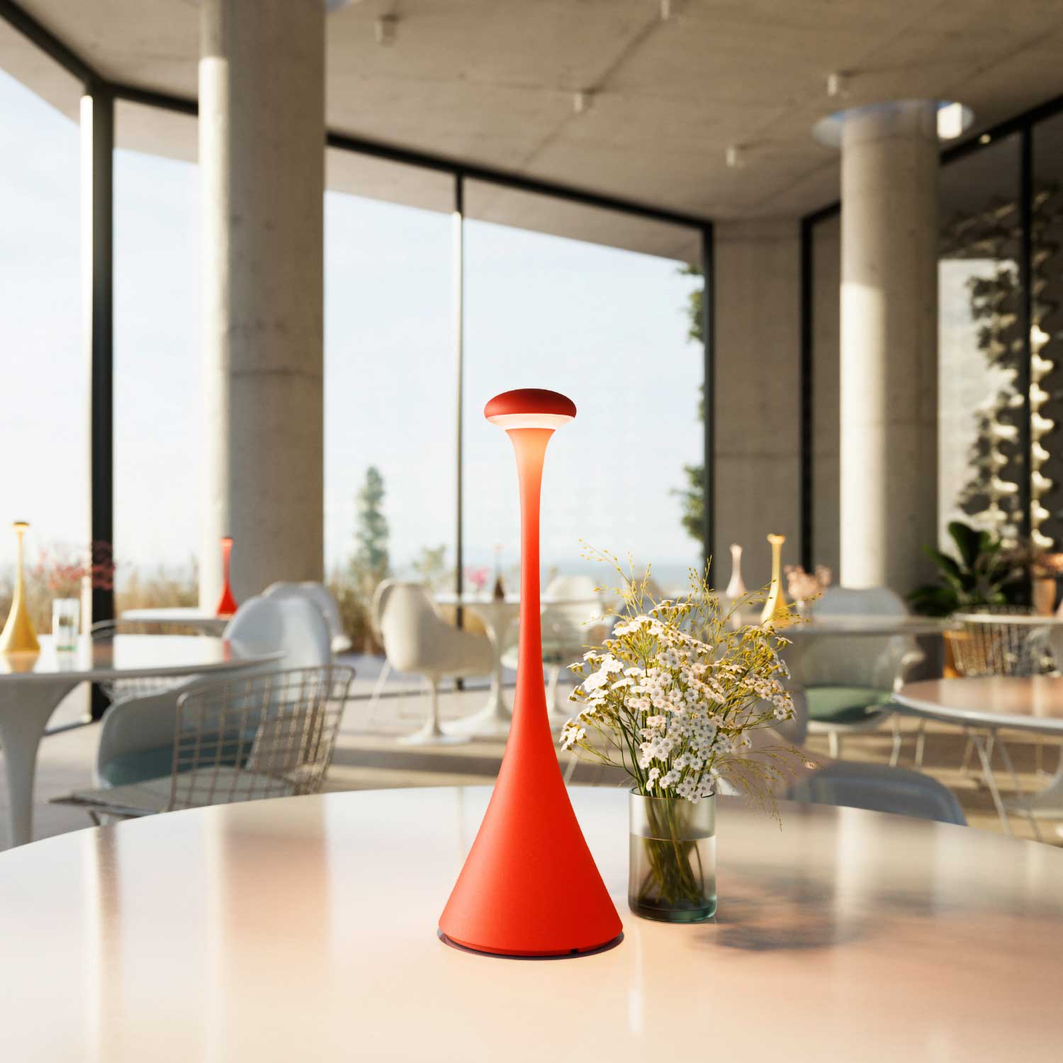 Nudrop - Portable wireless LED lamp design for outdoor use
