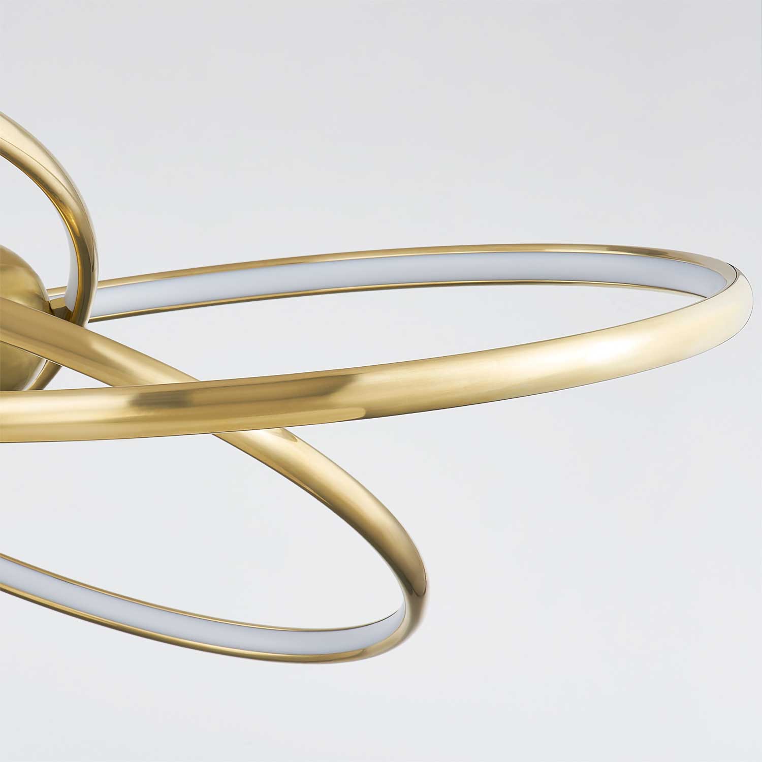 Alula - Elegante hochwertige goldene Pendelleuchte für Wohnzimmer