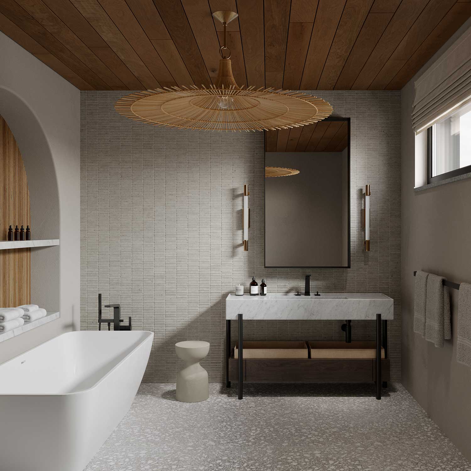 Merced - Modern design brass wall sconce