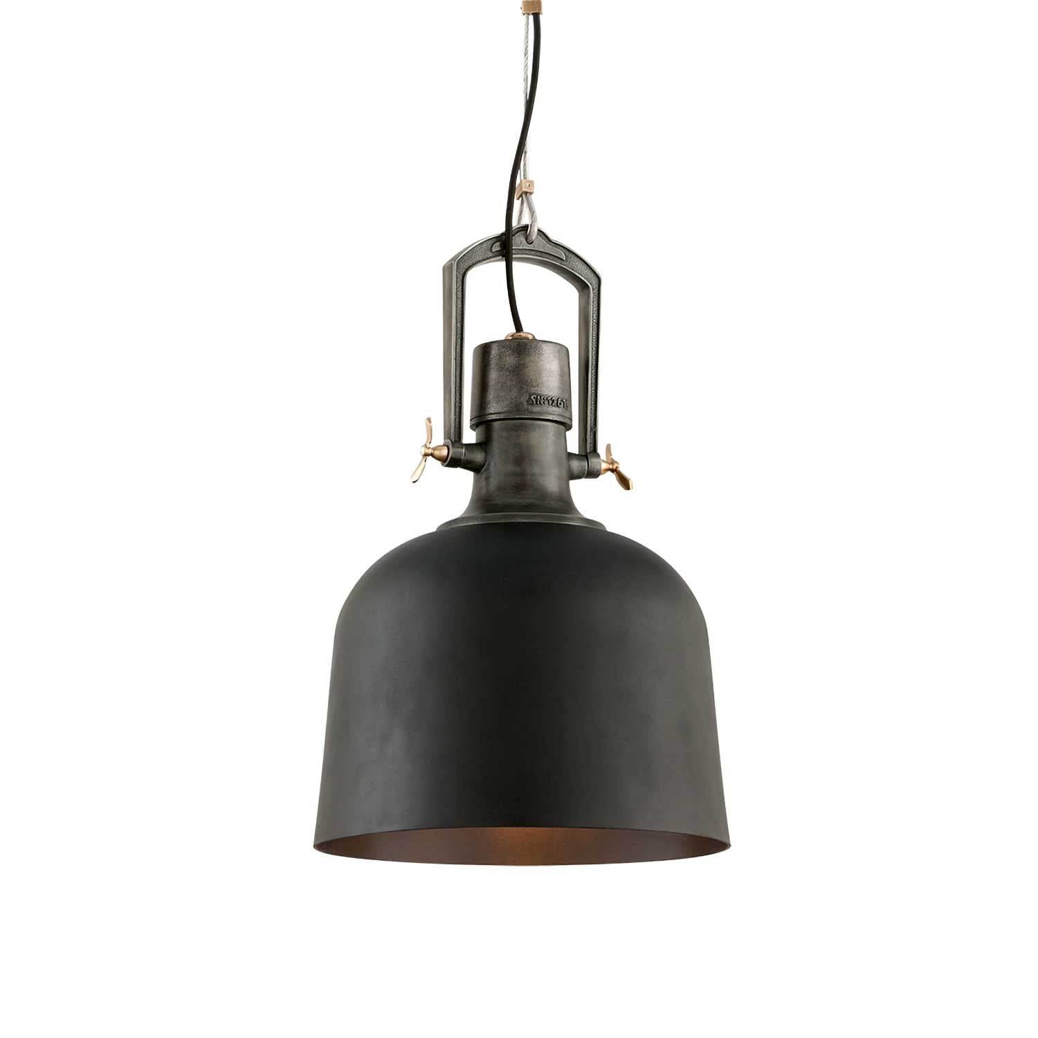 Hangar 31 - Industrial pendant light in aged black silver