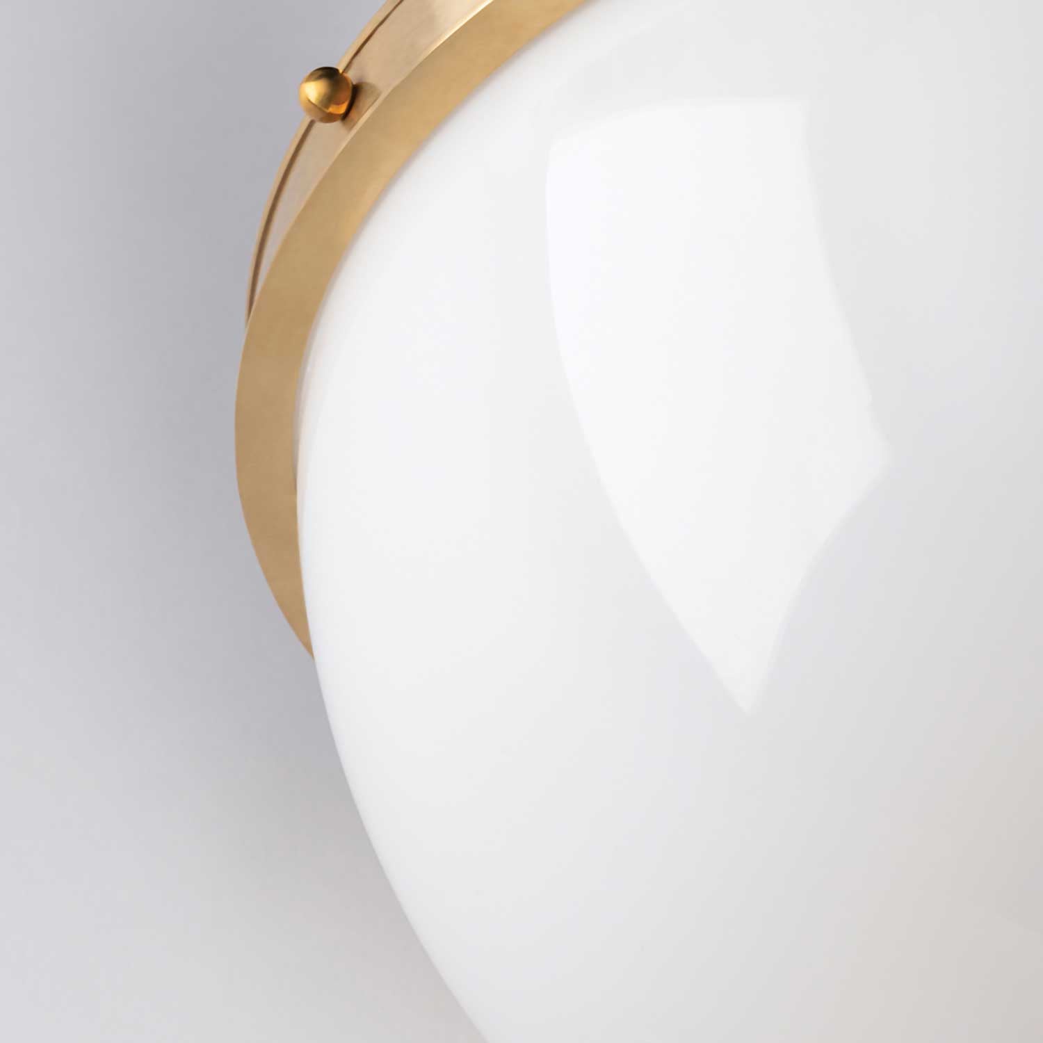 Latham - Glass and bronze ball pendant light for vintage living room