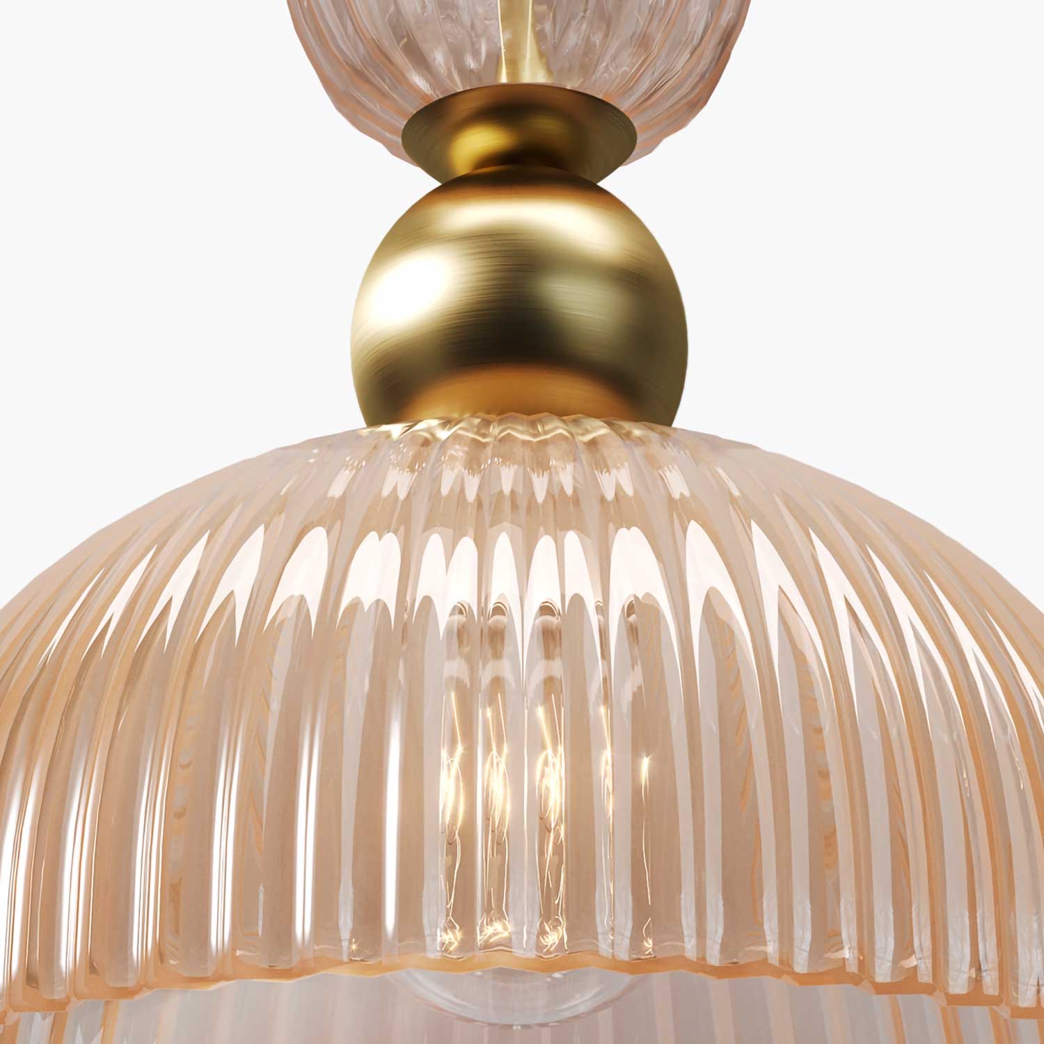 Antic - Chic design glass art deco pendant light for bedroom