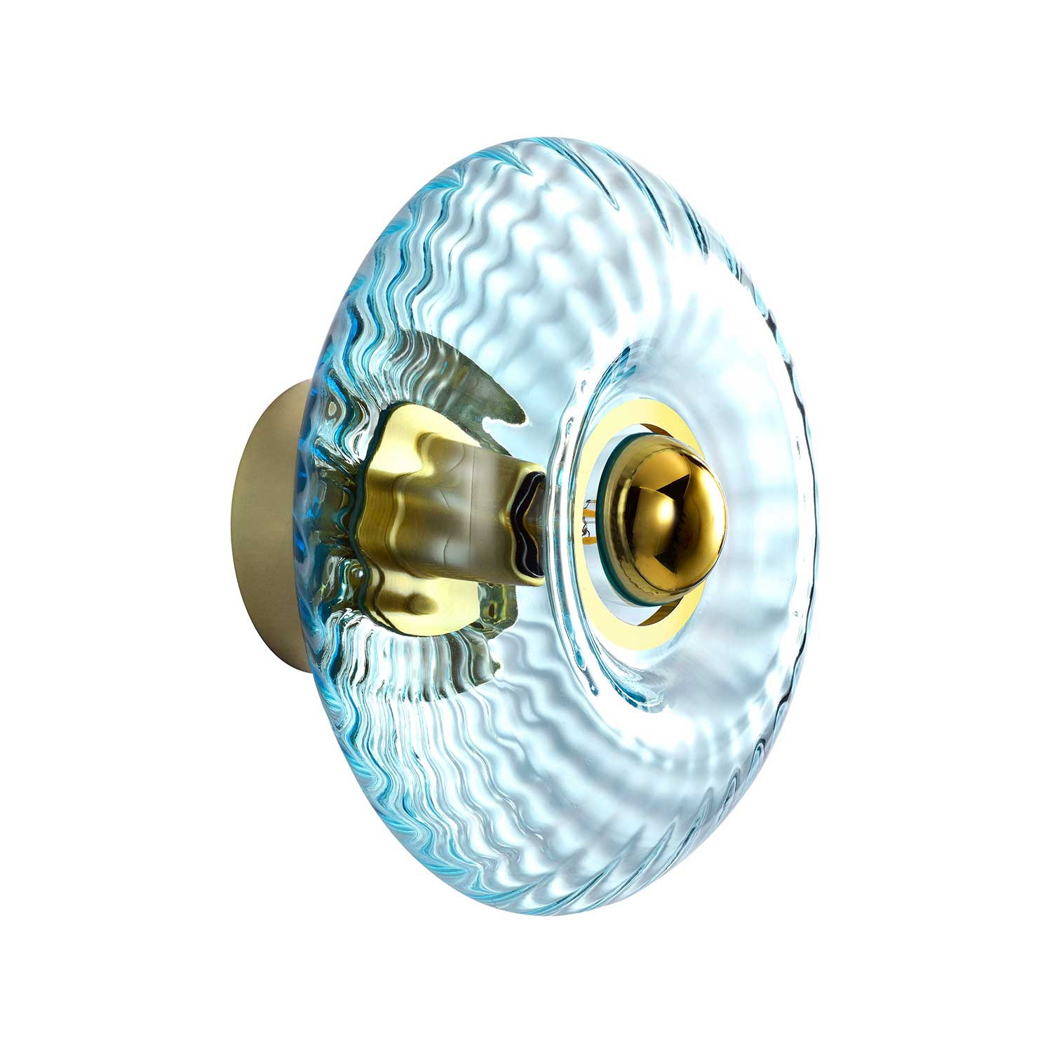 Grace - Colored glass wall sconce design art deco