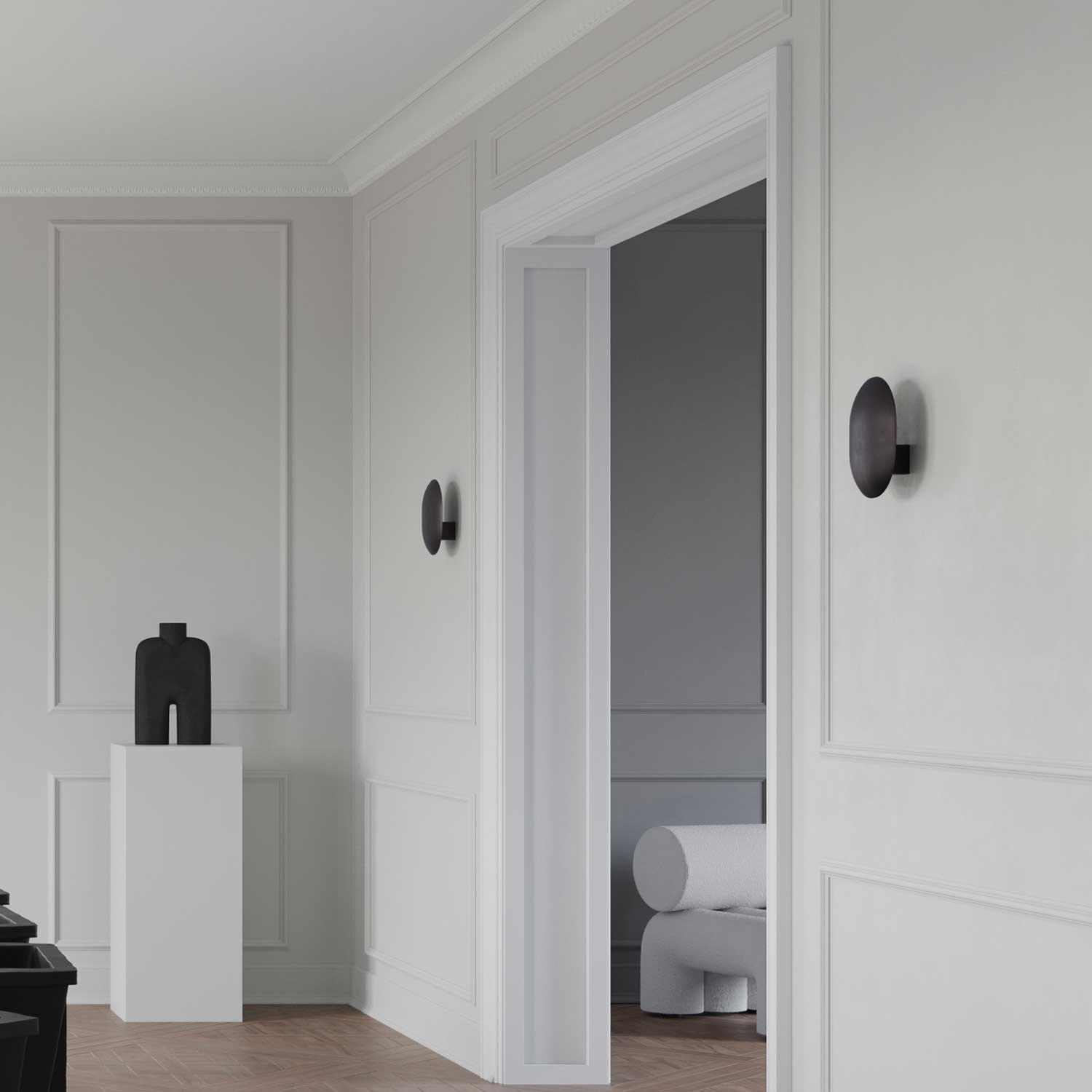 Clam Wall - Design Metall-Wandleuchte für Schlafzimmer