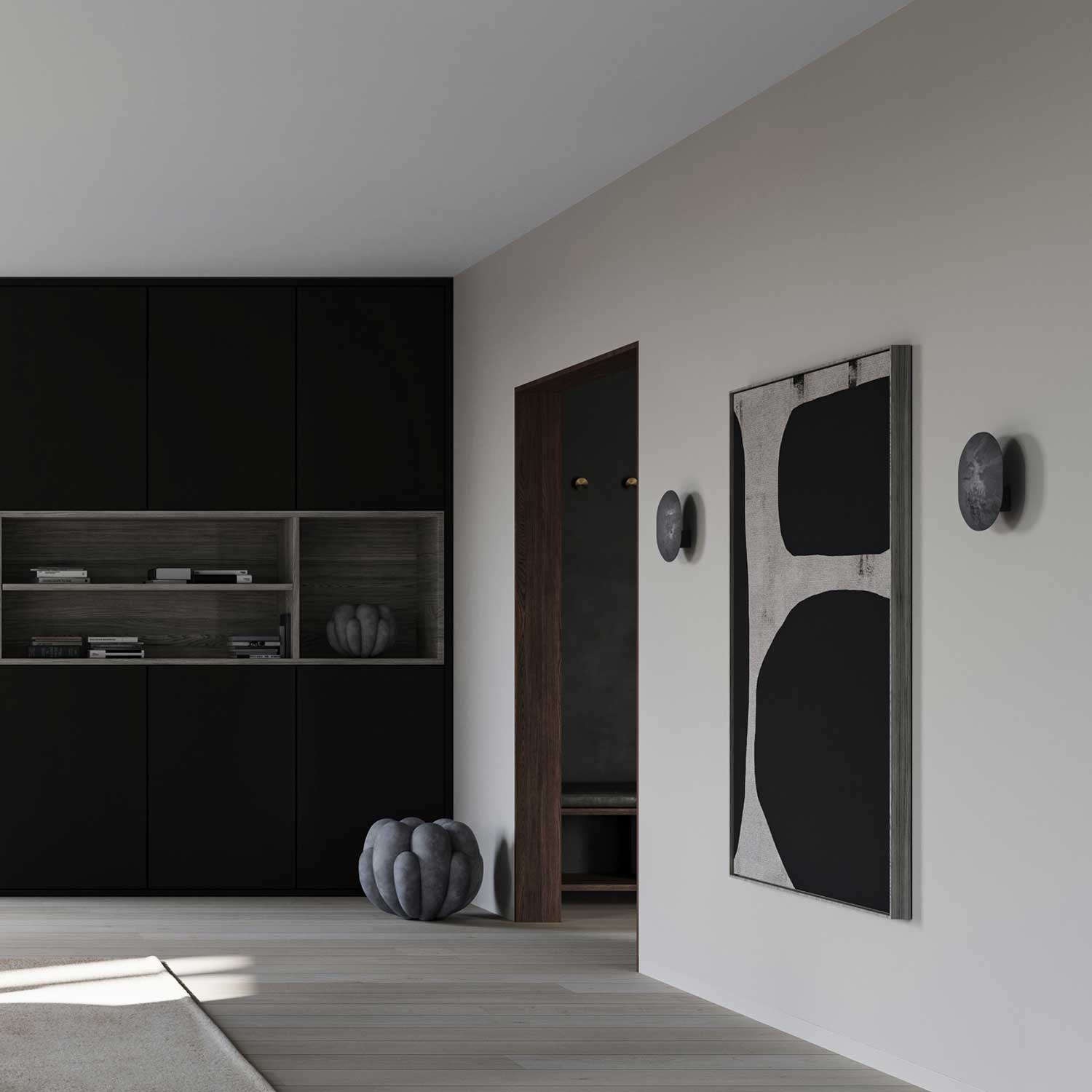 Clam Wall - Design Metall-Wandleuchte für Schlafzimmer