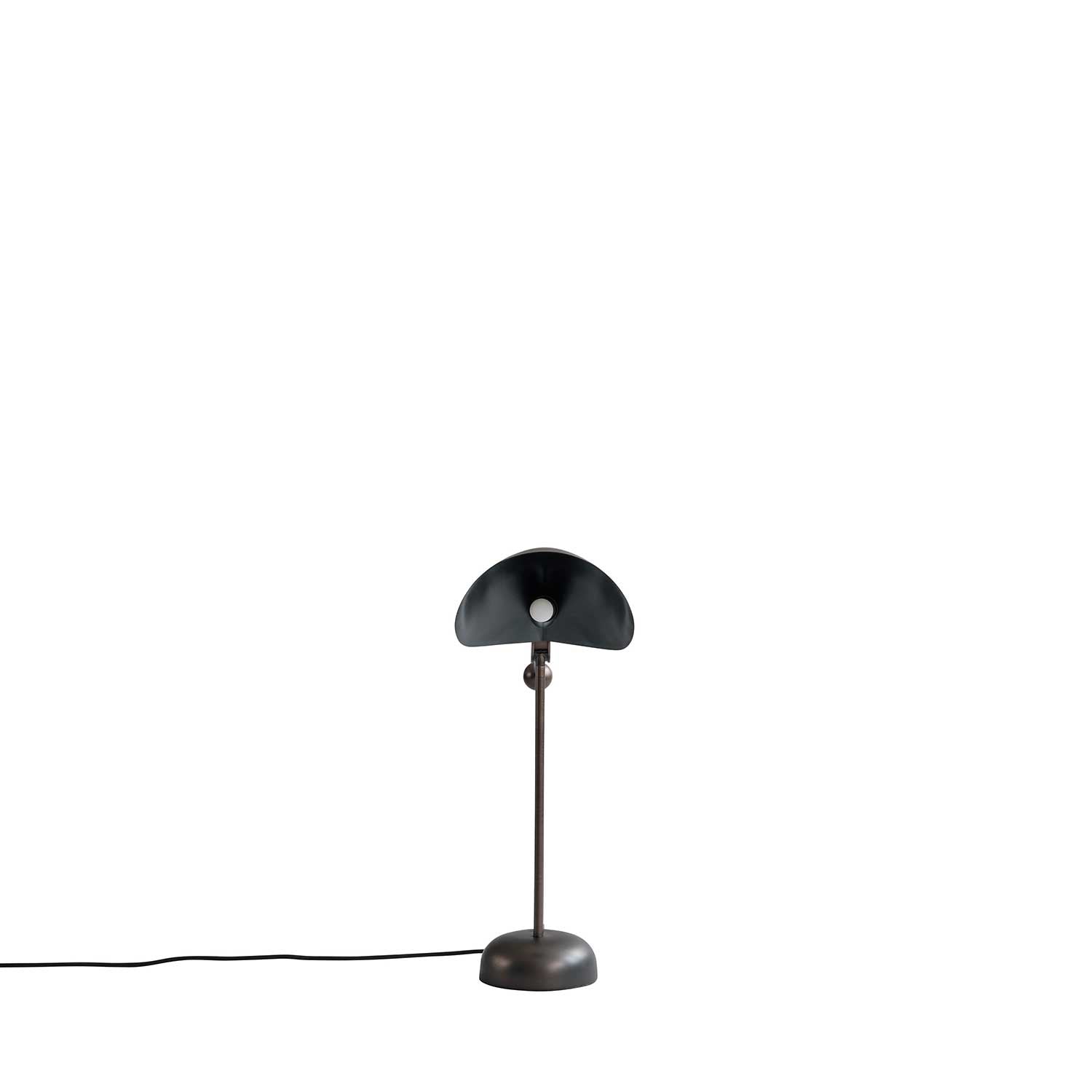 Stingray Tisch - brutalistische Bronze-Tischlampe für Design-Büro