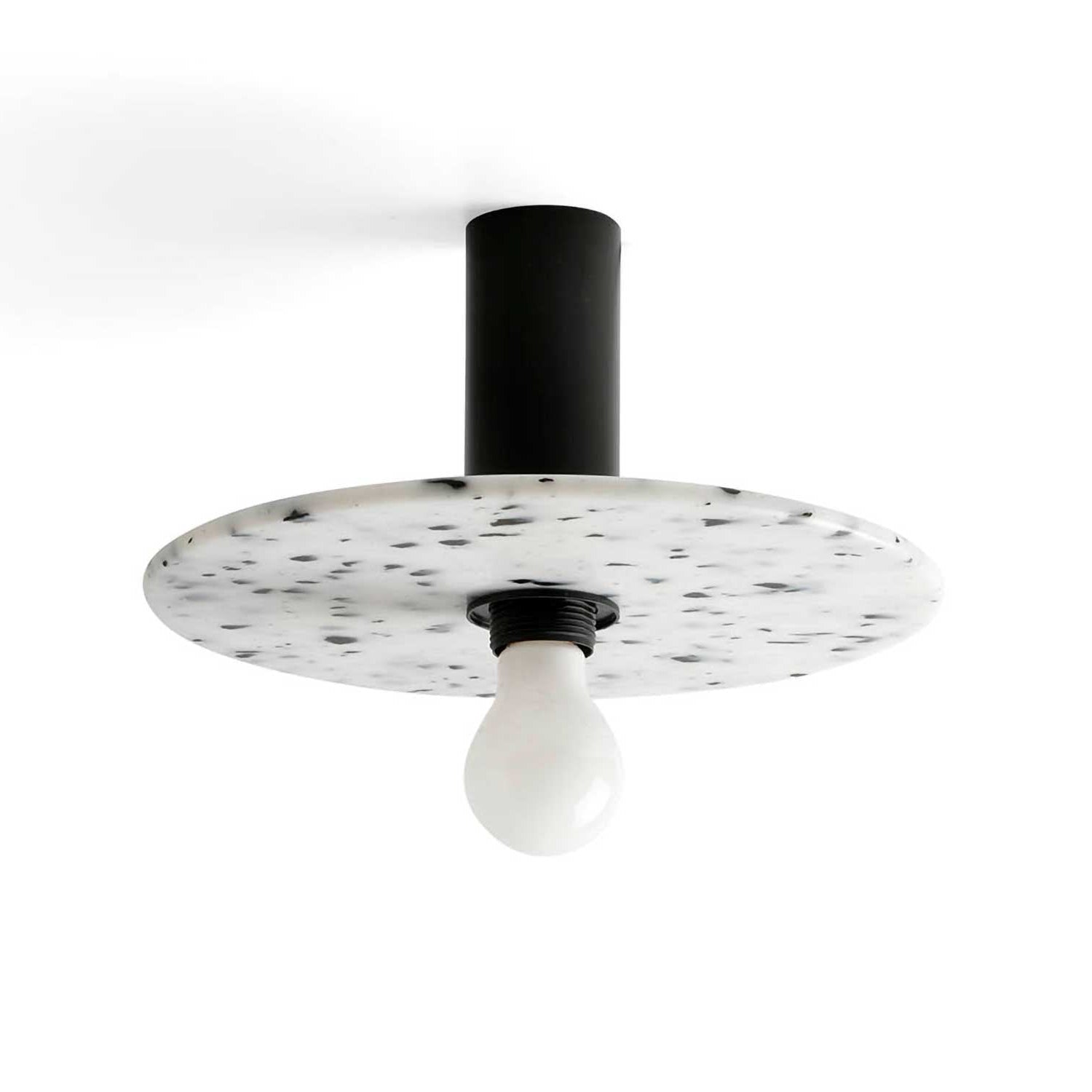 Confetti - Plafonnier terrazzo blanc design pour salon