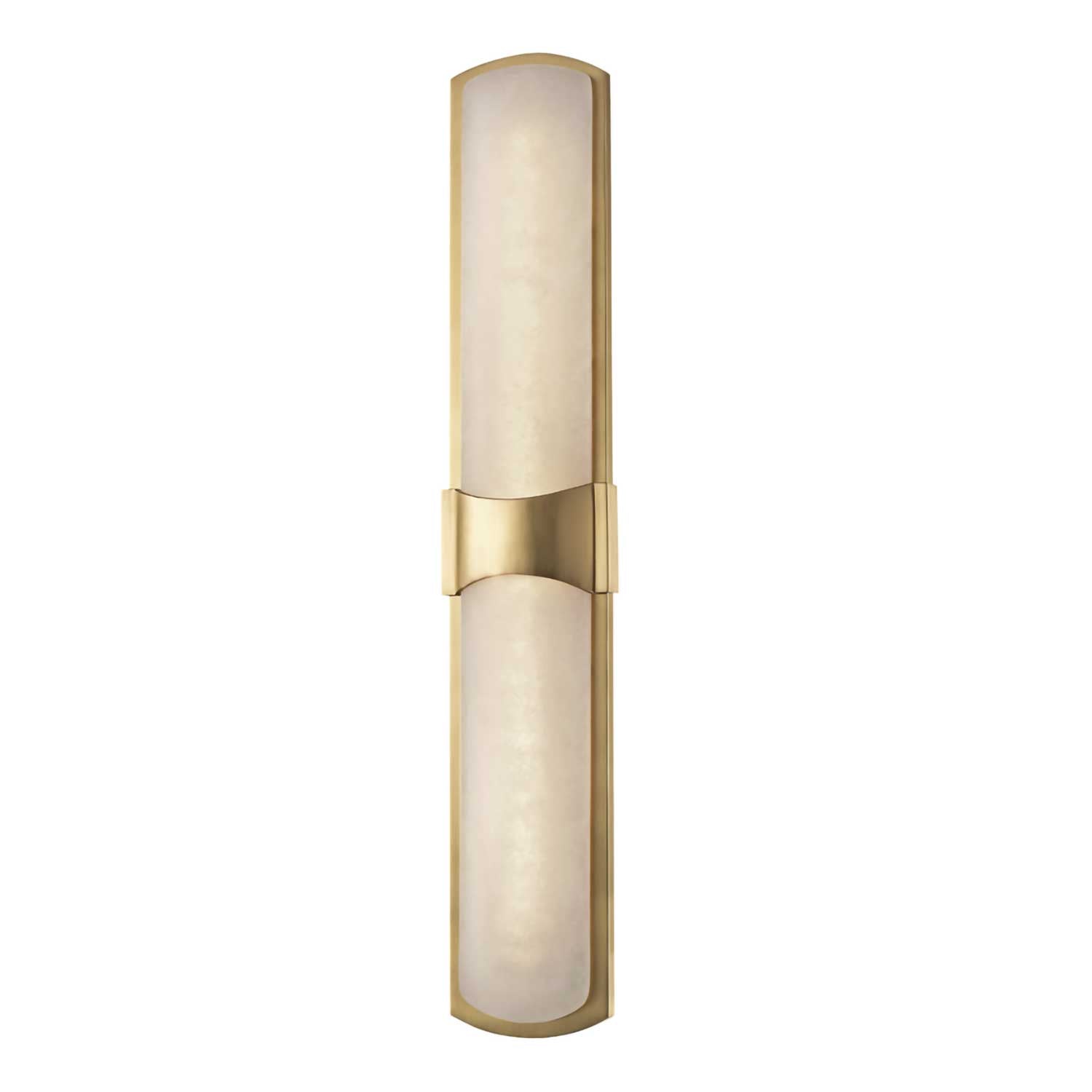 Valencia - Gold or steel and vintage alabaster LED wall sconce