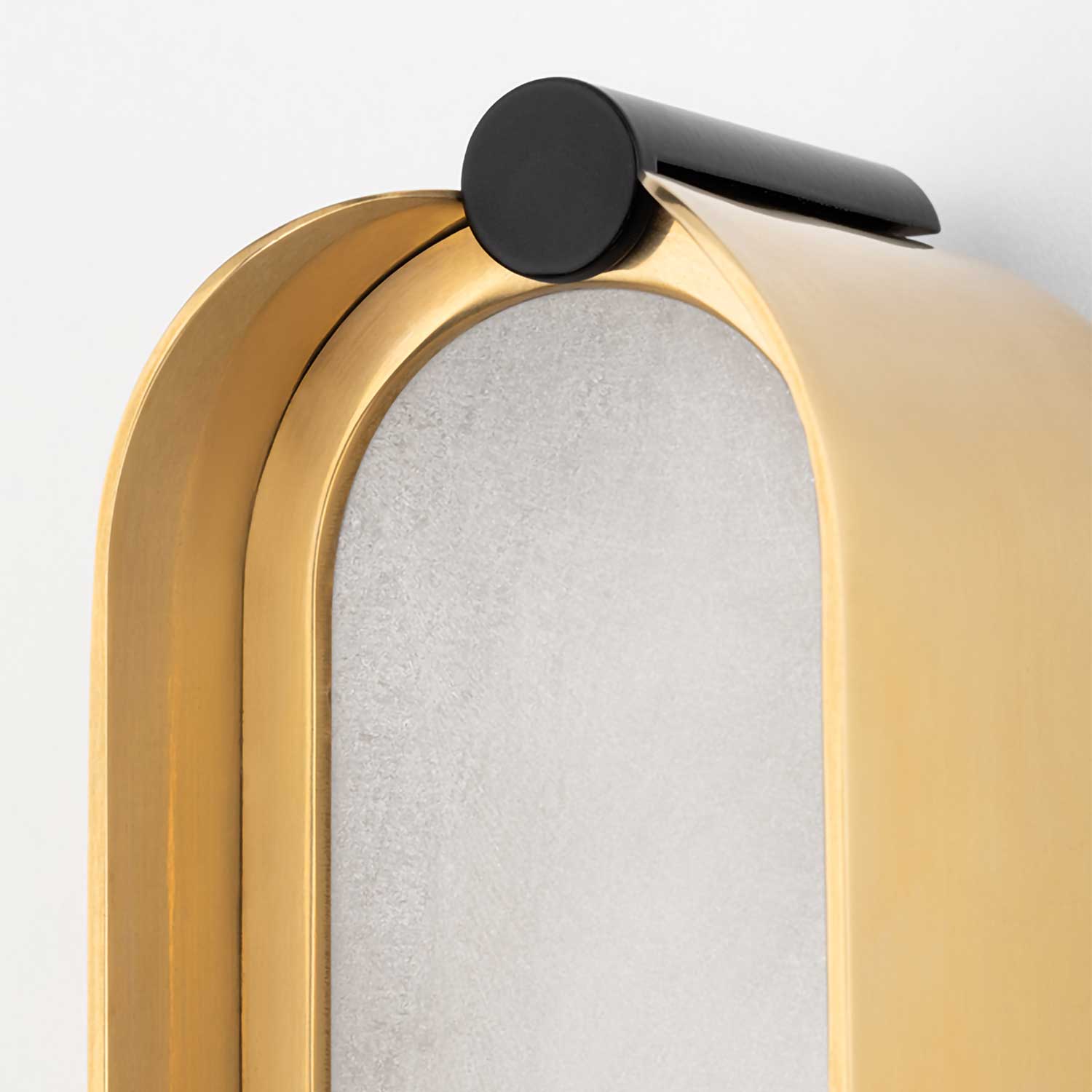 Tribeca - Applique murale doré en laiton et albâtre design