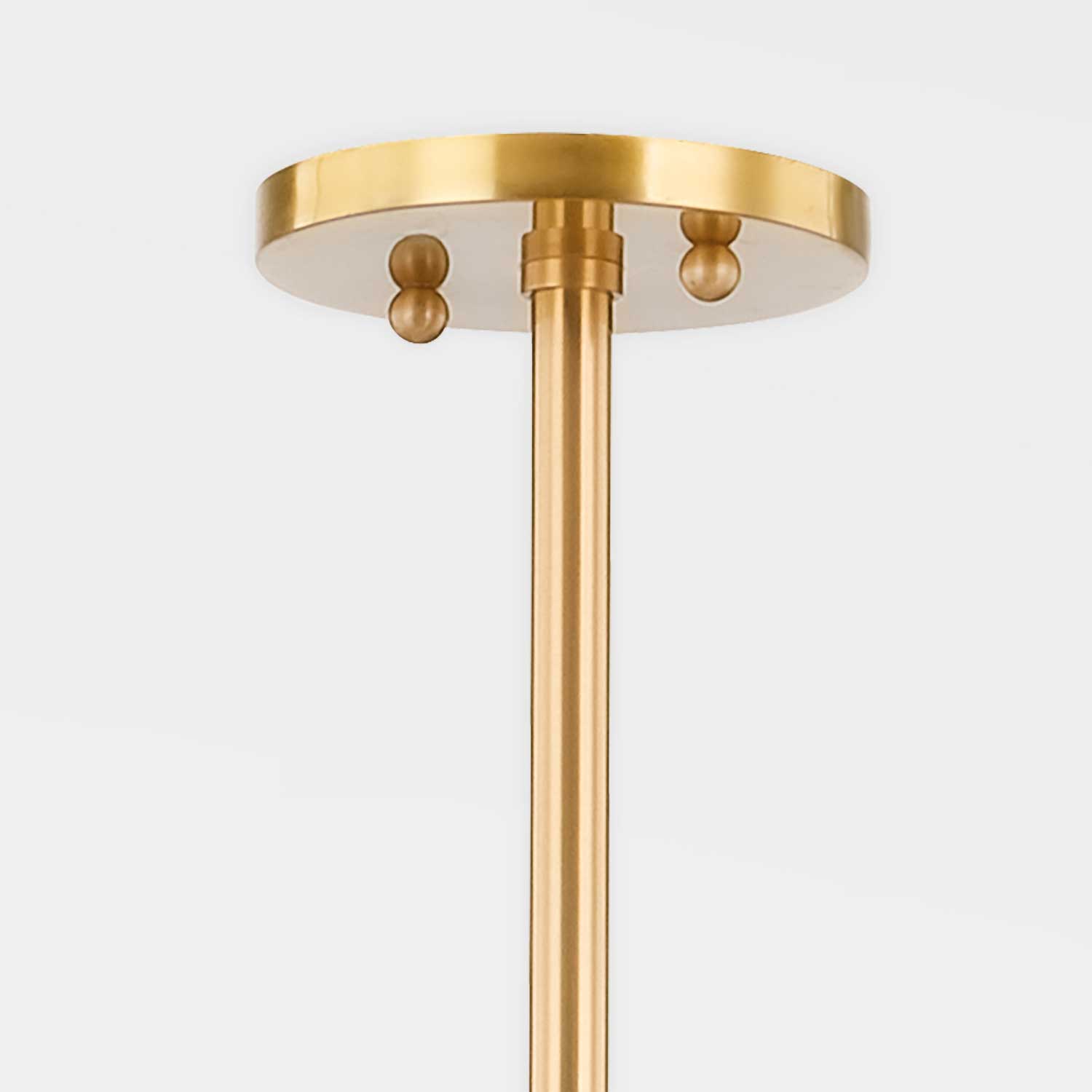 Birdie - Большая подвеска из льна и позолоченной латуни современный дизайн