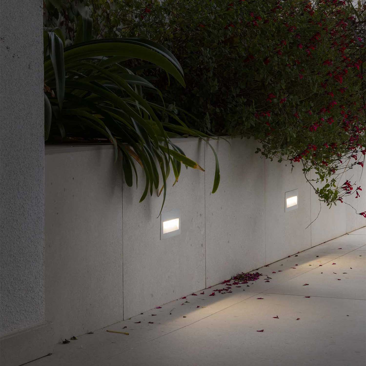 Mani - Lámpara de pared LED empotrada exterior para jardín