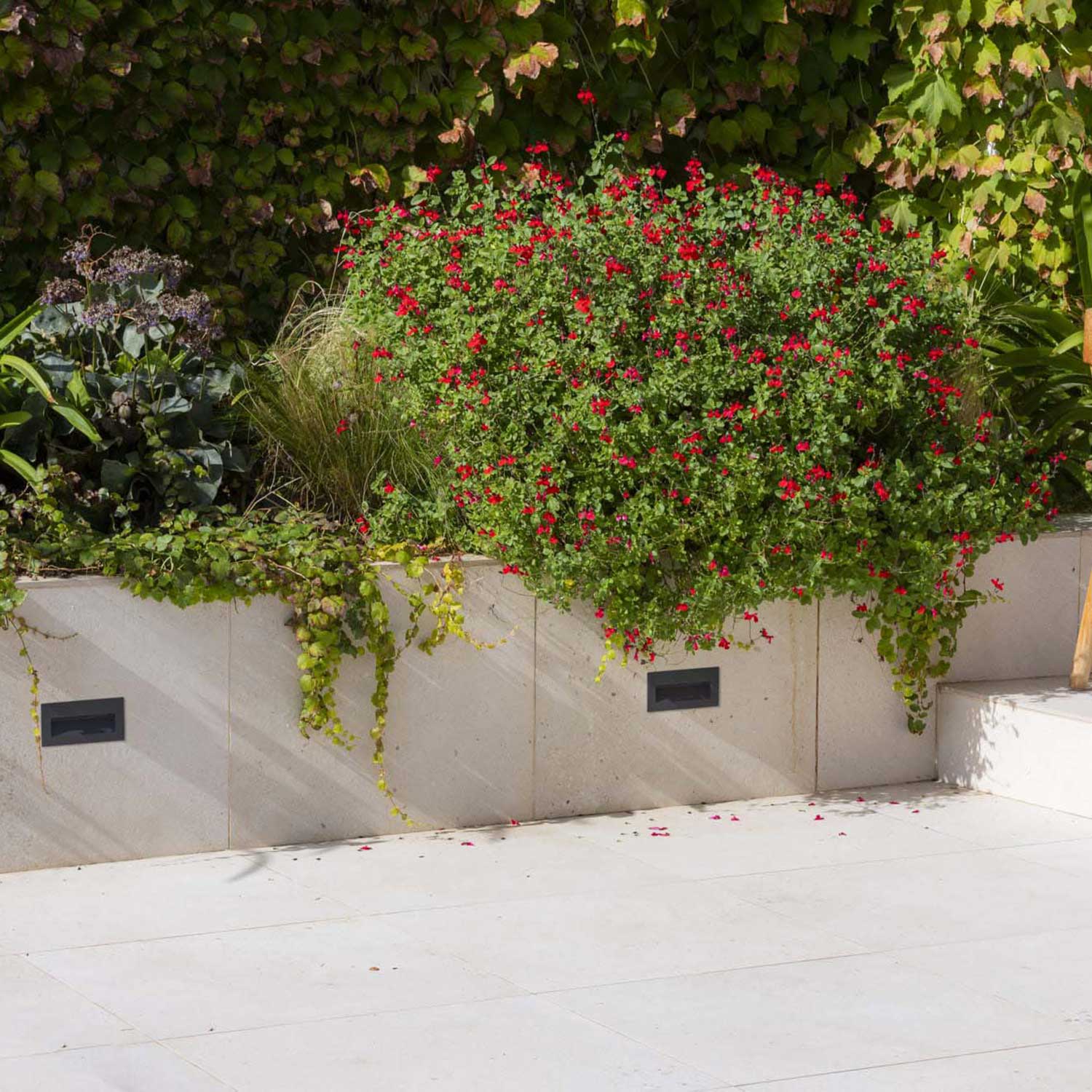 Mani - Lámpara de pared LED empotrada exterior para jardín