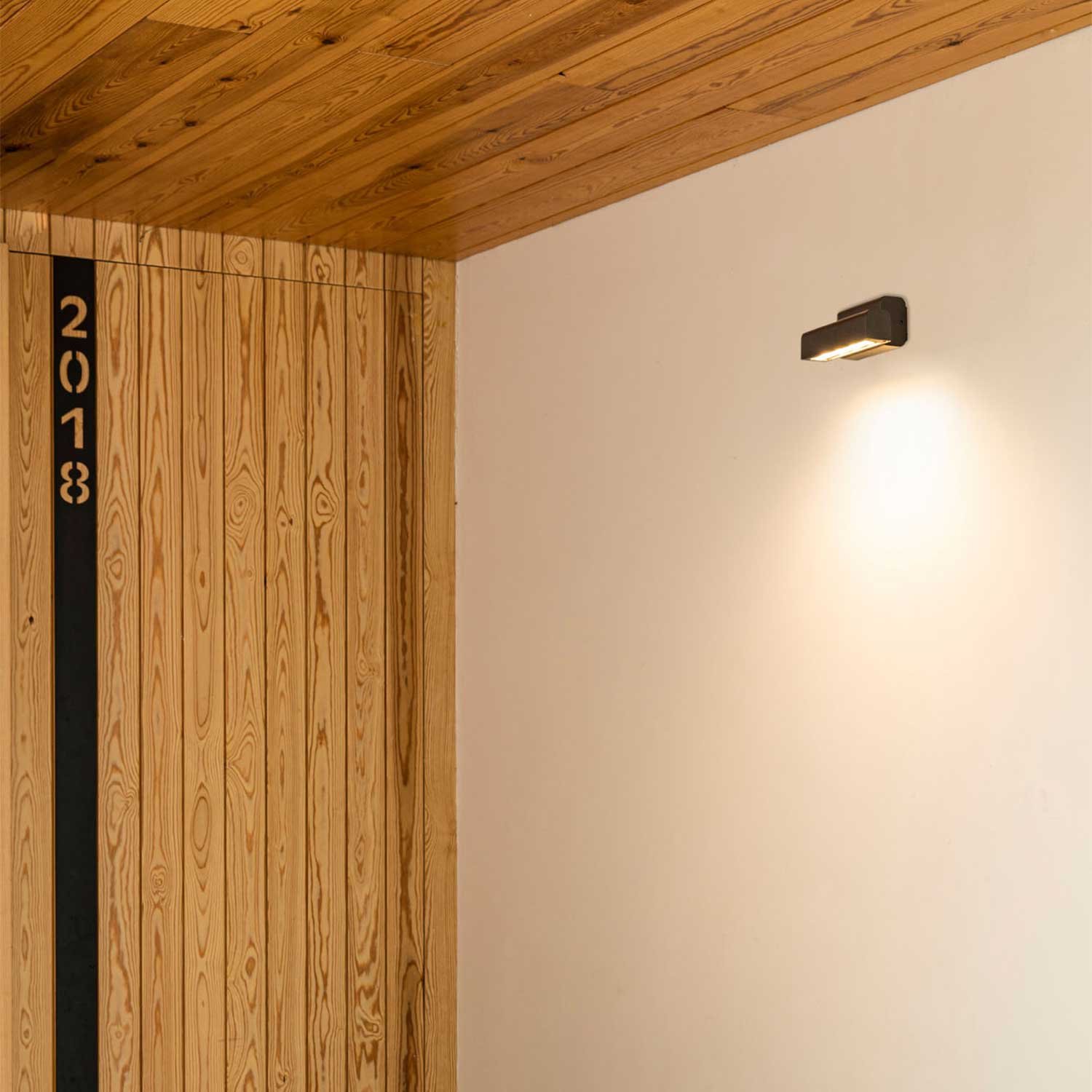 Balic - Schwarze LED Außenwandleuchte für modernes Haus