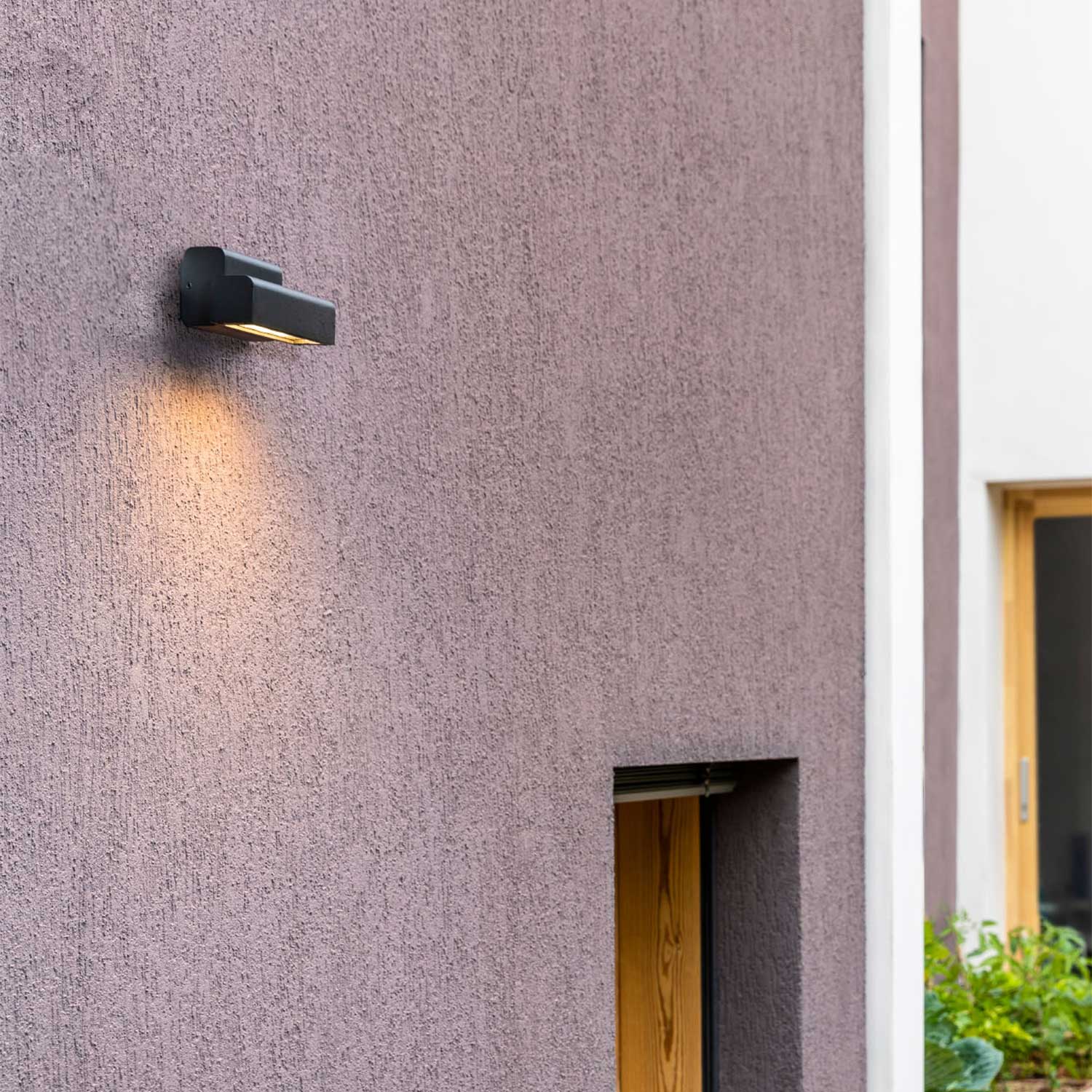 Balic - Schwarze LED Außenwandleuchte für modernes Haus