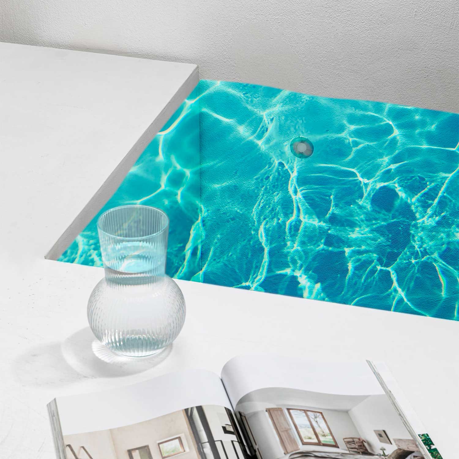 Nok - Foco empotrado para piscina en níquel