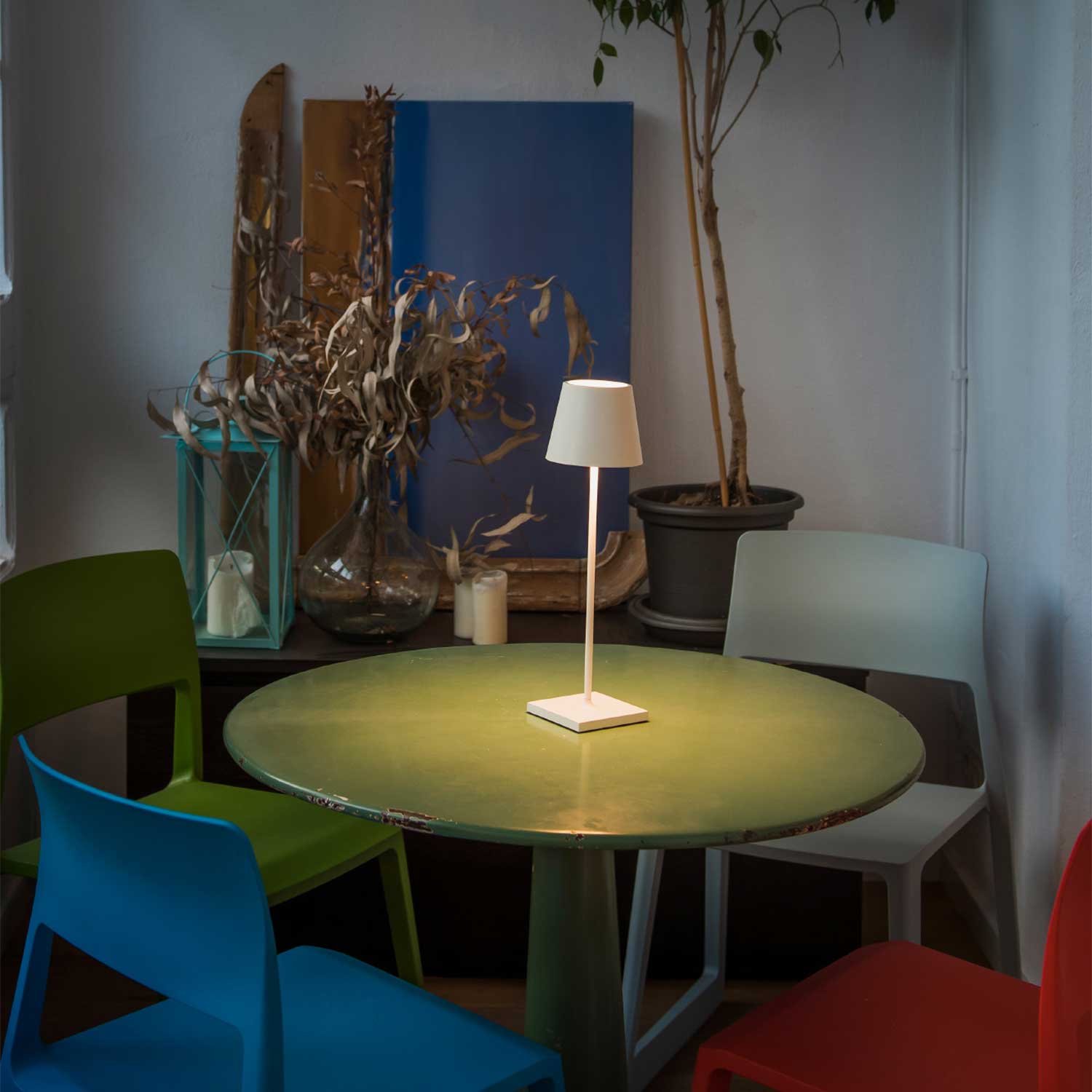 Toc - moderne kabellose Touch-Lampe für Terrasse