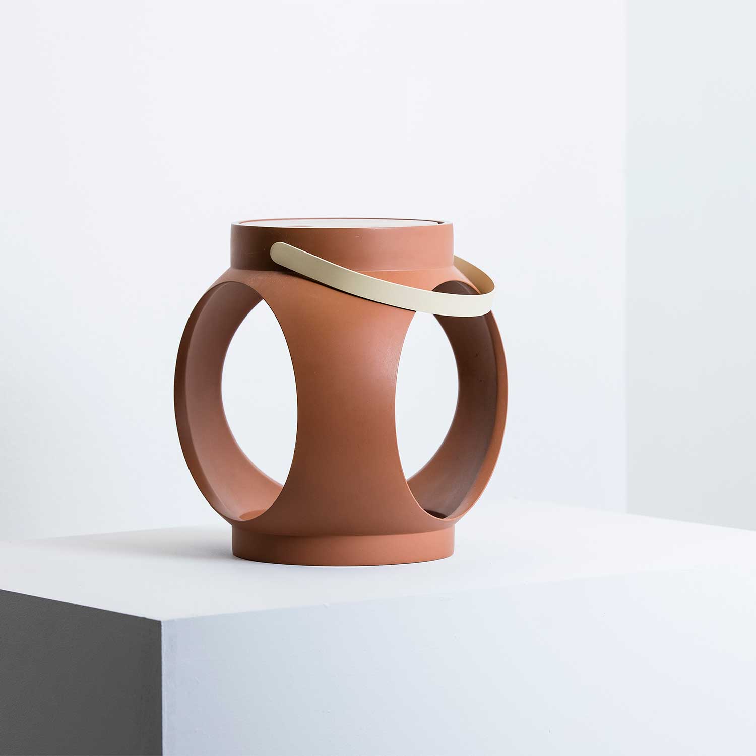 Candela - kabellose wiederaufladbare Außenlampe Terrakotta