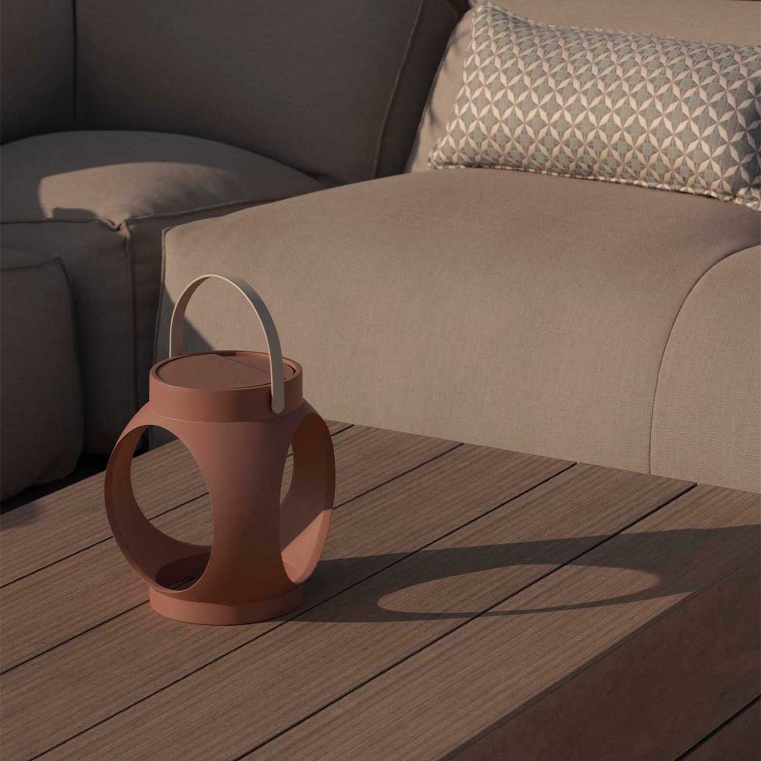 Candela - kabellose wiederaufladbare Außenlampe Terrakotta