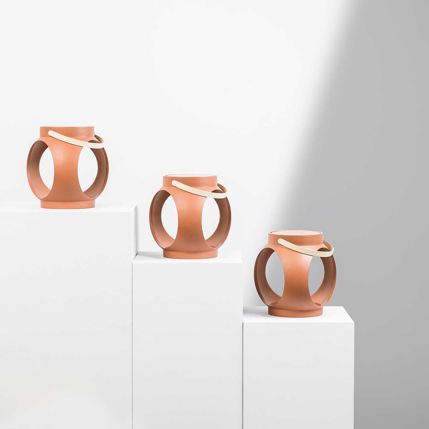 Candela - kabellose wiederaufladbare Außenlampe Terrakotta