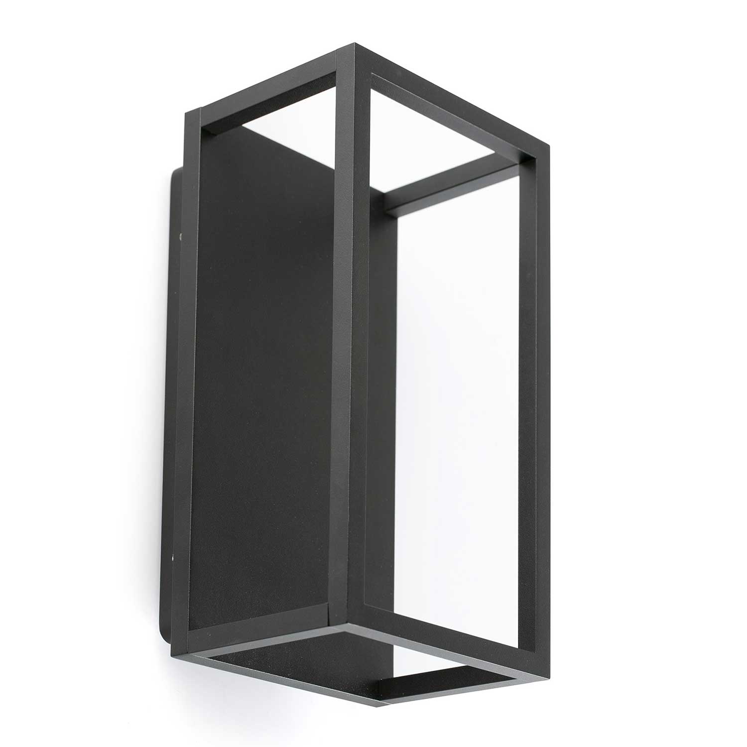 Kela - Applique murale extérieur led en alu noir