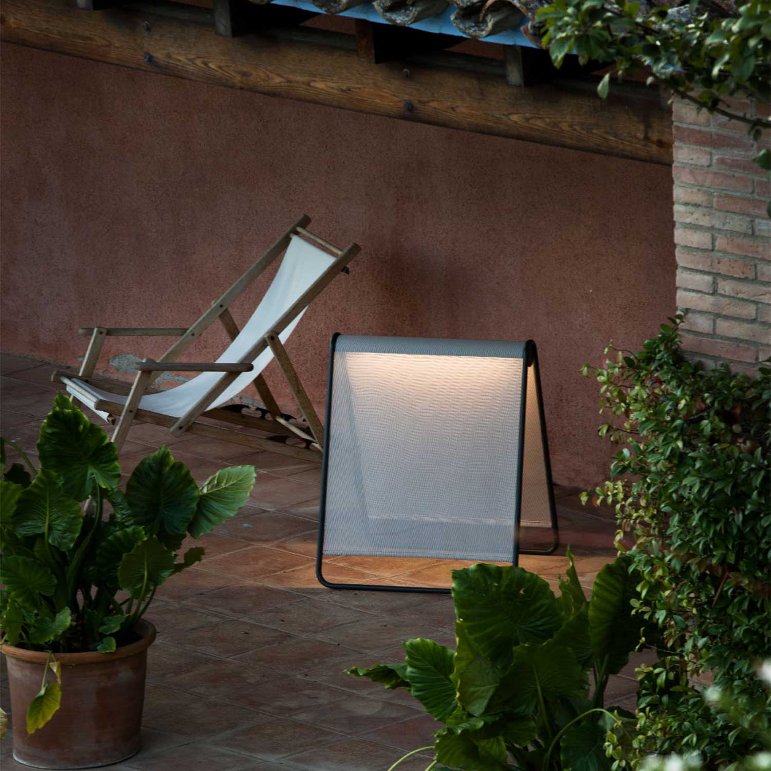 Cadaqués - Lampada da esterno a led design in tessuto