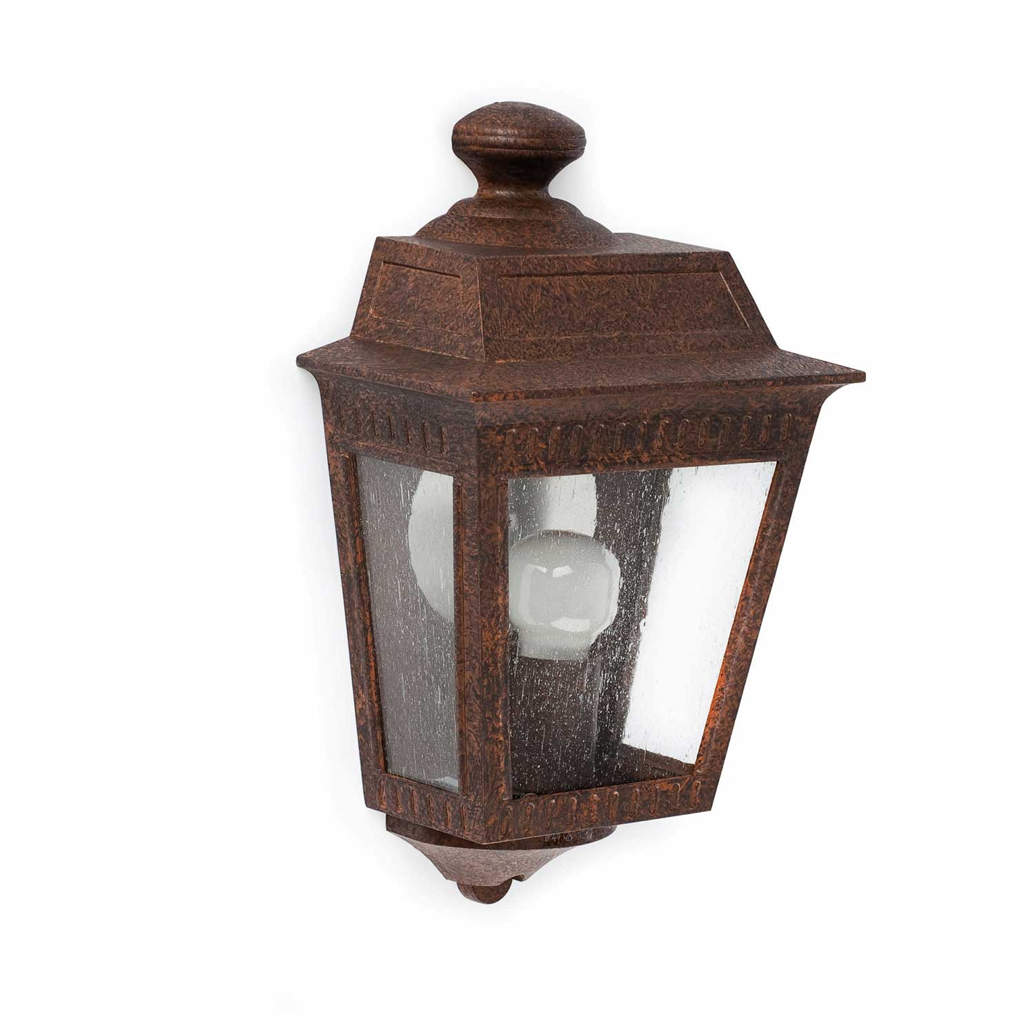 Argot - Italian style outdoor wall light in rusted steel