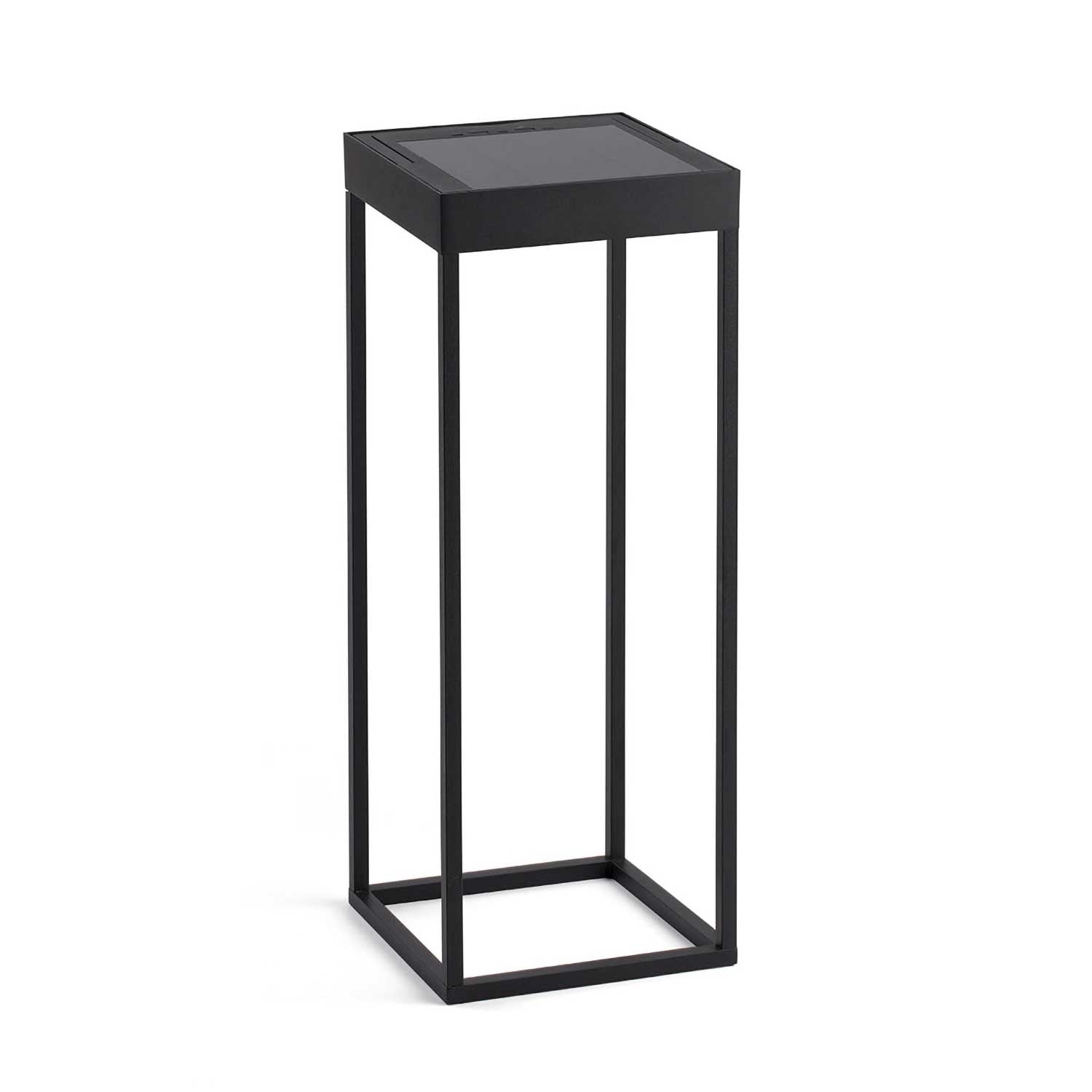 Kasp - tragbare Solar-LED-Lampe aus schwarzem Stahl