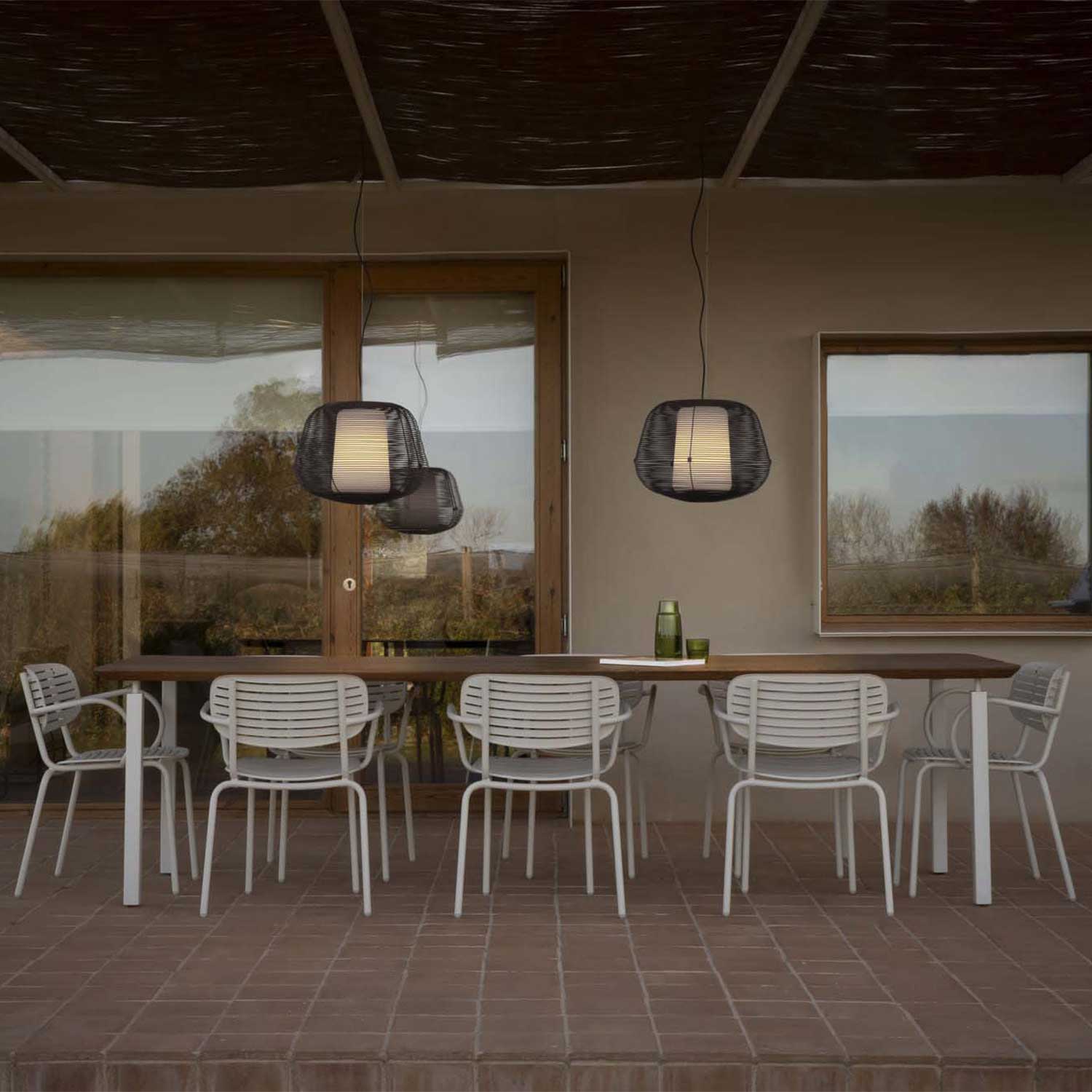 Nara - Suspension d'extérieur moderne pour pergola