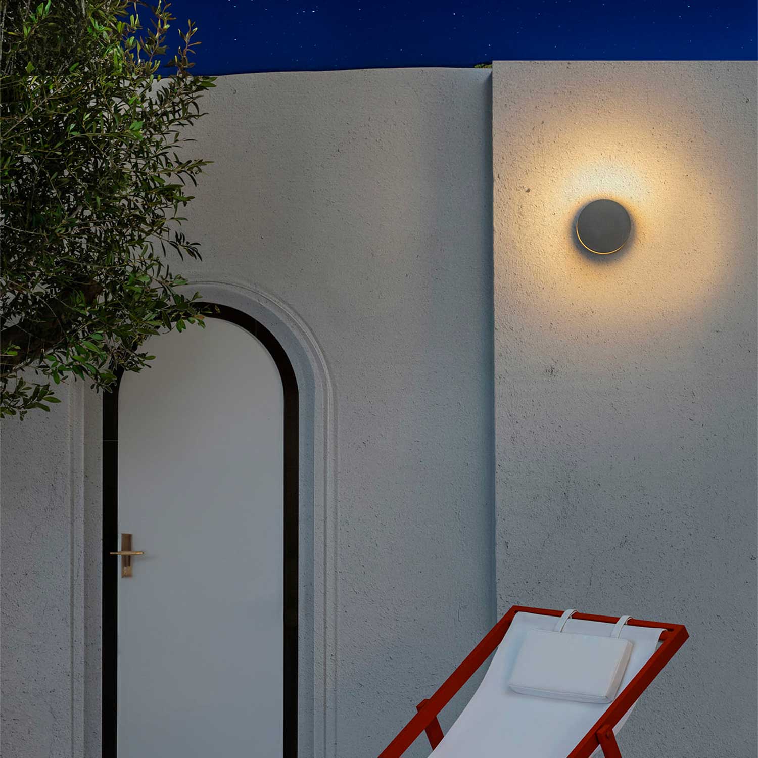 Block - Aplique de pared exterior diseño en hormigón