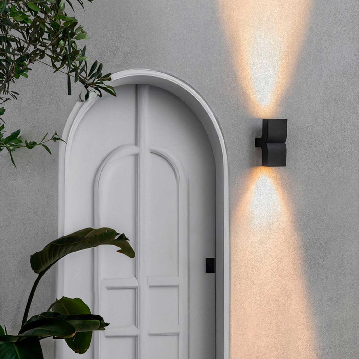 Klamp 2L - Дизайнерский настенный светильник из стали для современного уличного использования